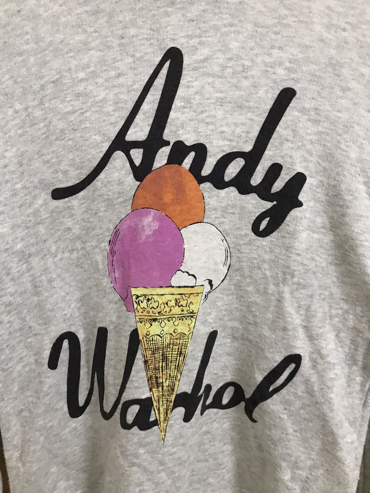 Andy Warhol × Uniqlo Vintage Andy Warhol Pullover Hoodie Ice Cream Art Design Size US S / EU 44-46 / 1 - 2 Thumbnail