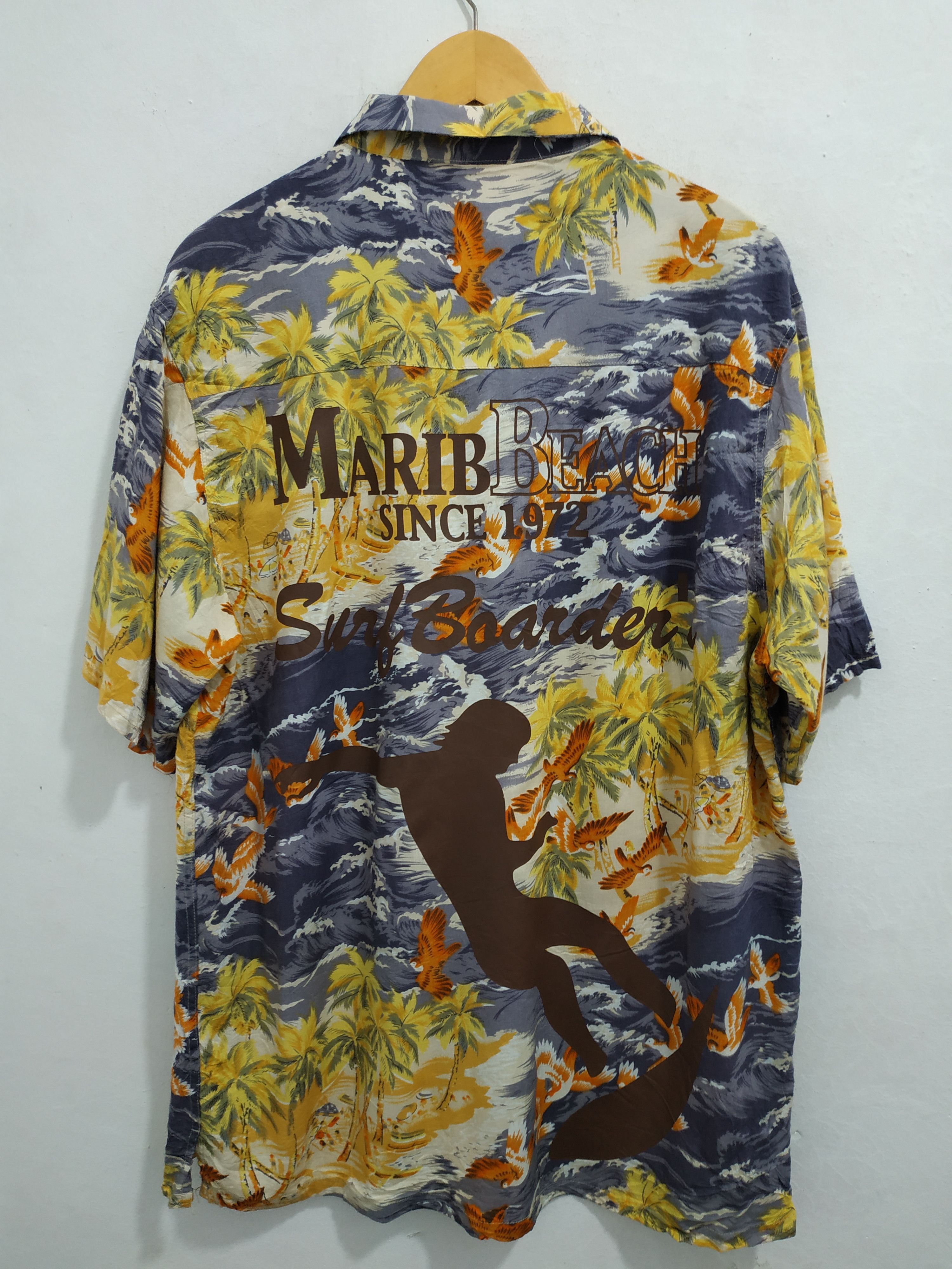 image of Hawaiian Shirt x Stevenson Overall Co Stevenson Aloha Hawaiian Rayo Shirt Not Sunsurf in Yellow (Si