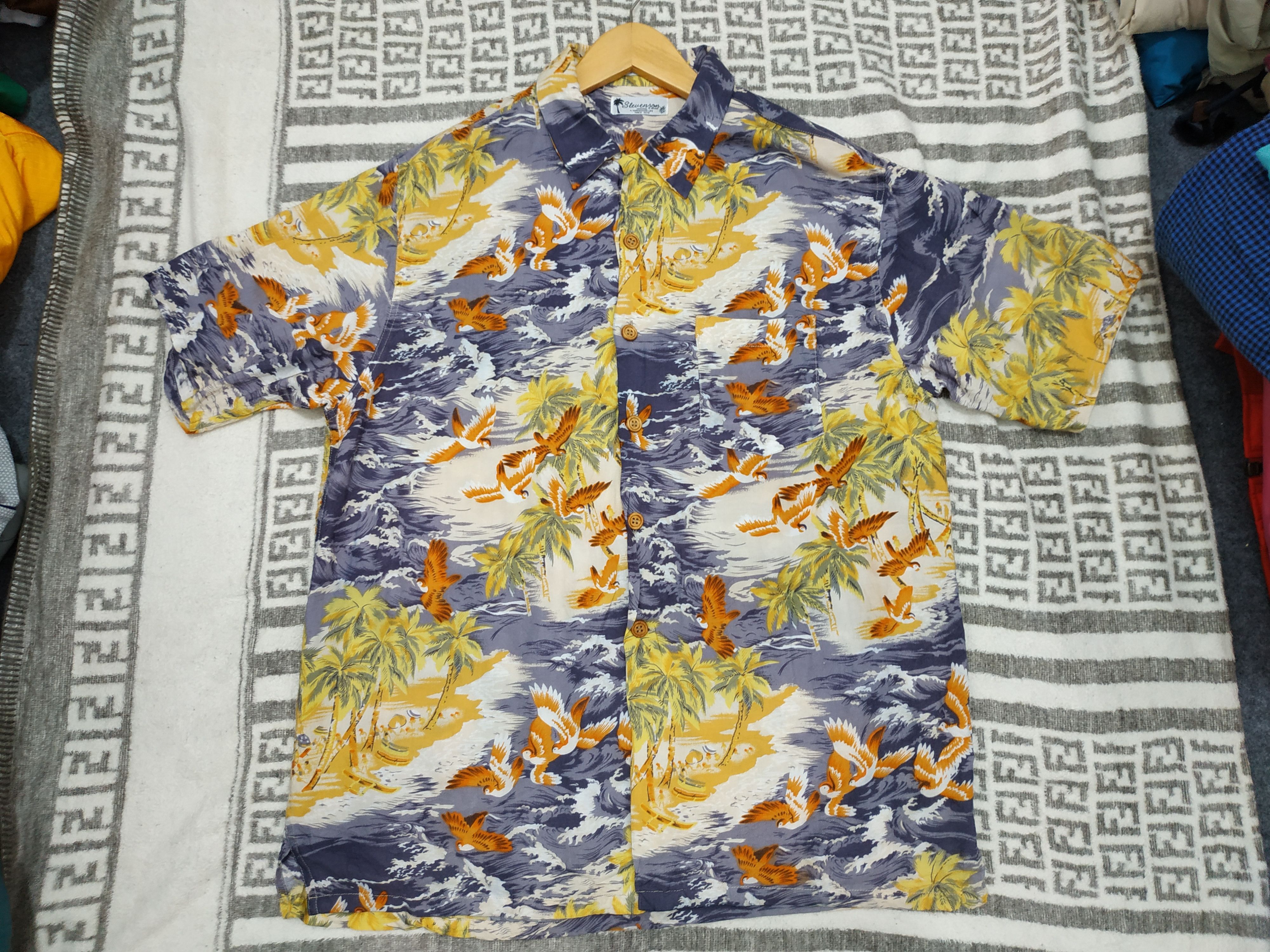 Japanese Brand Stevenson Aloha Hawaiian Rayo Shirt not Sunsurf Size US M / EU 48-50 / 2 - 9 Thumbnail