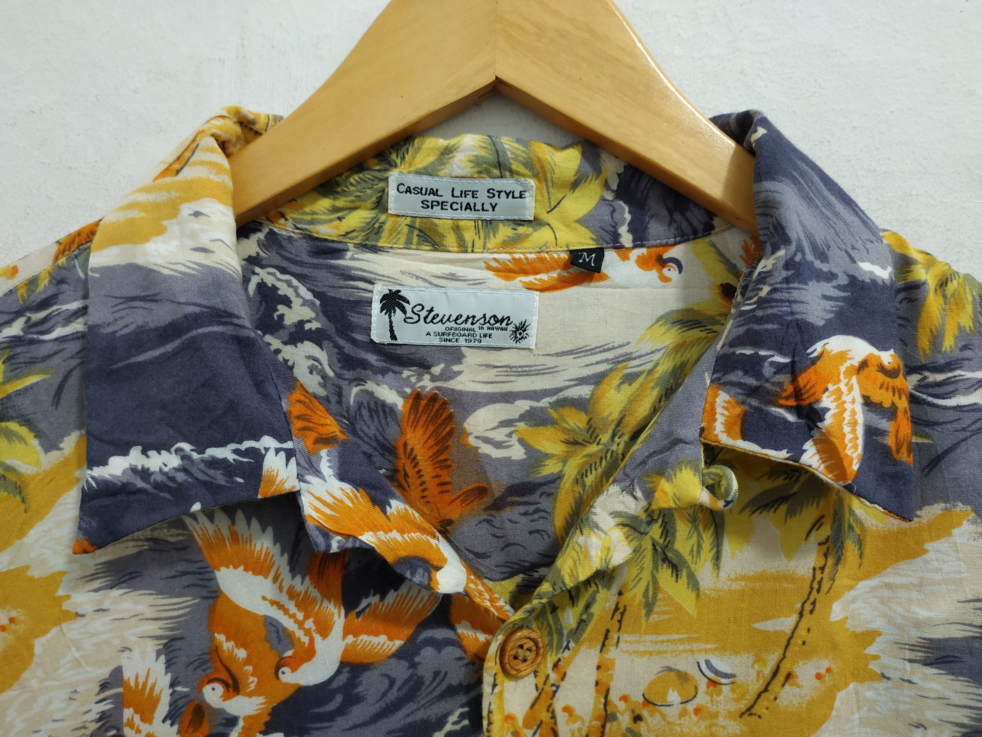 Japanese Brand Stevenson Aloha Hawaiian Rayo Shirt not Sunsurf Size US M / EU 48-50 / 2 - 6 Thumbnail