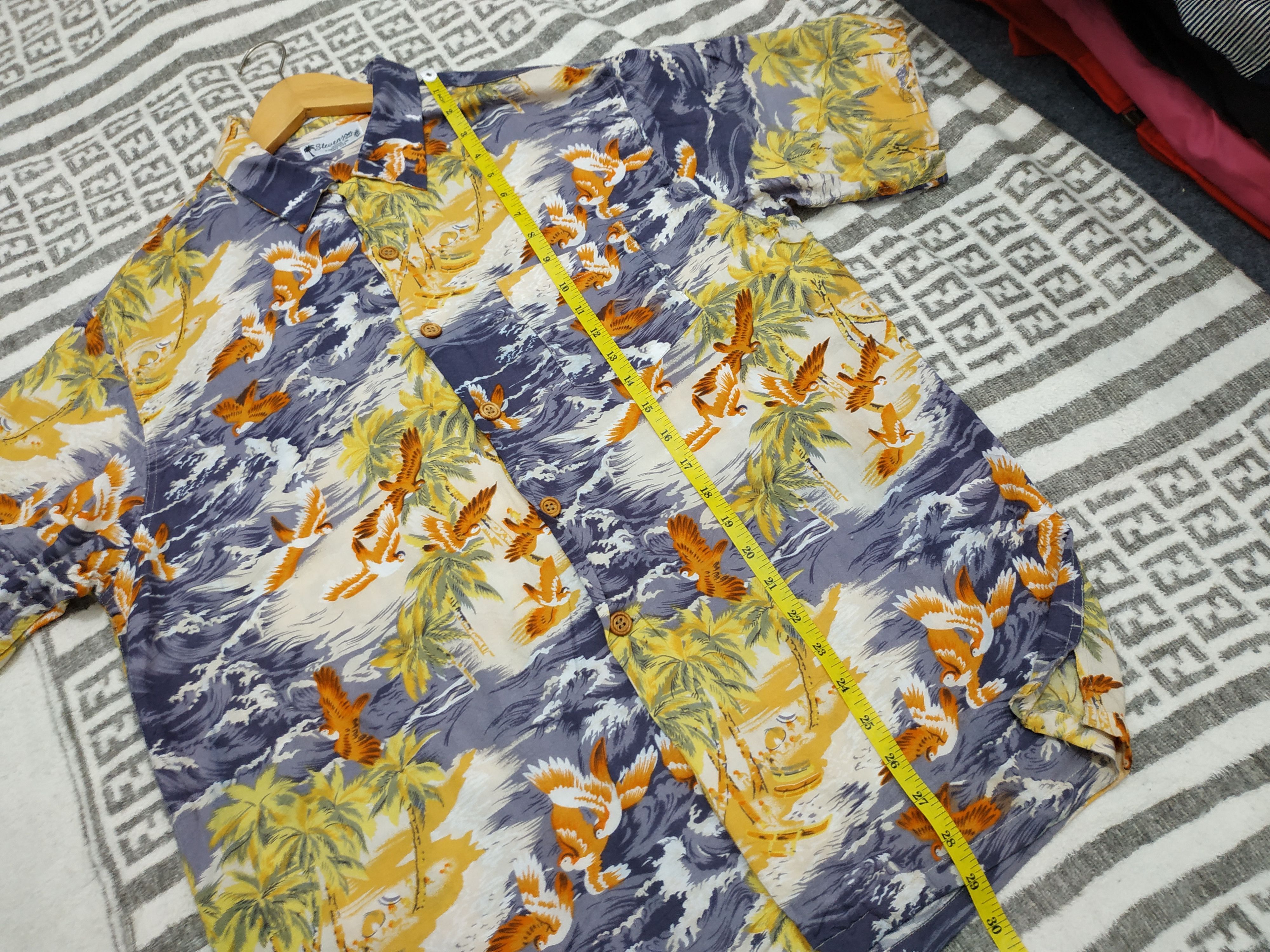 Japanese Brand Stevenson Aloha Hawaiian Rayo Shirt not Sunsurf Size US M / EU 48-50 / 2 - 12 Thumbnail