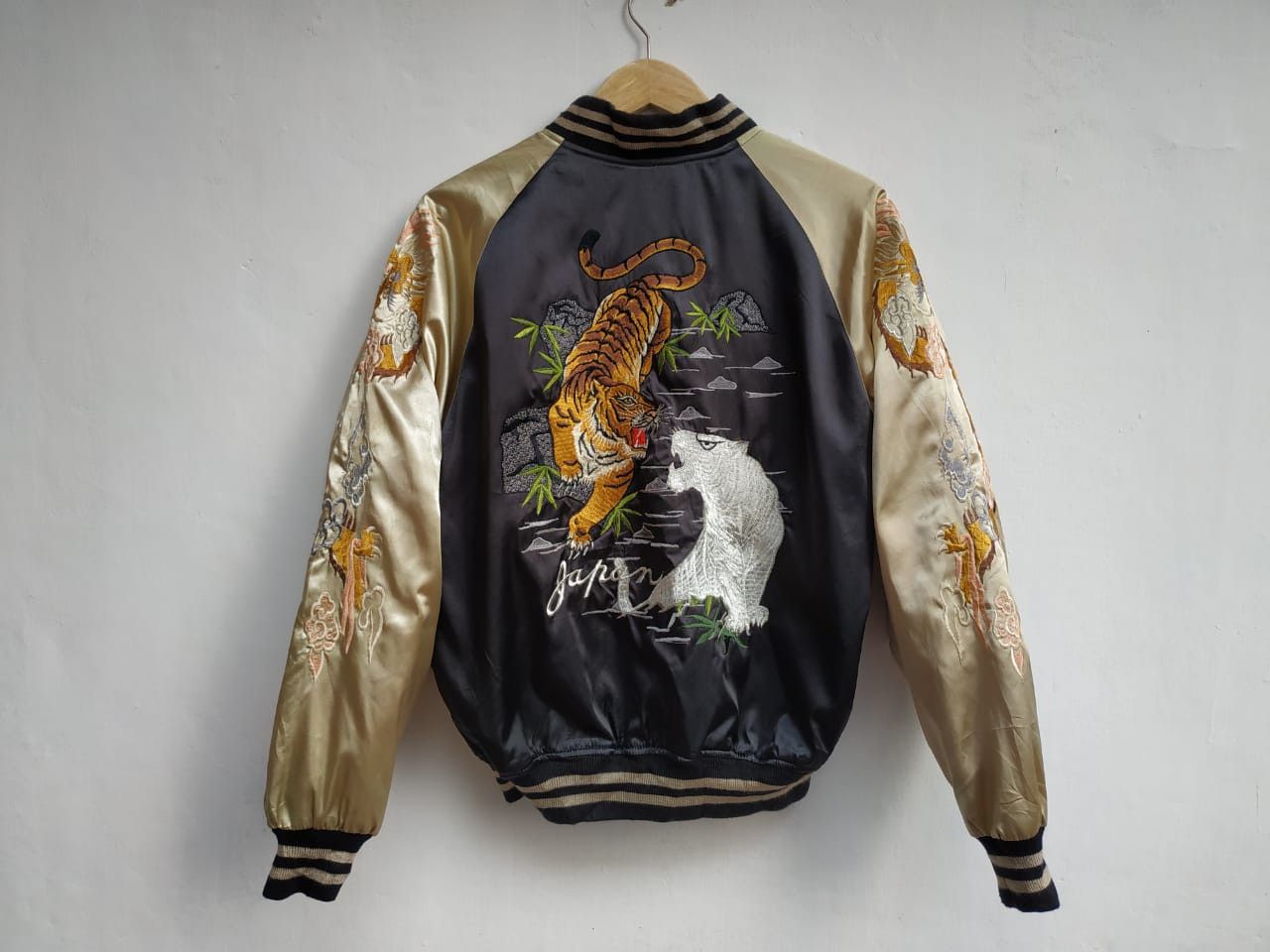 image of Rockability x Sukajan Souvenir Jacket Made In Japan, Hoshihime Sukajan Souvenir Jacket (Size Medium