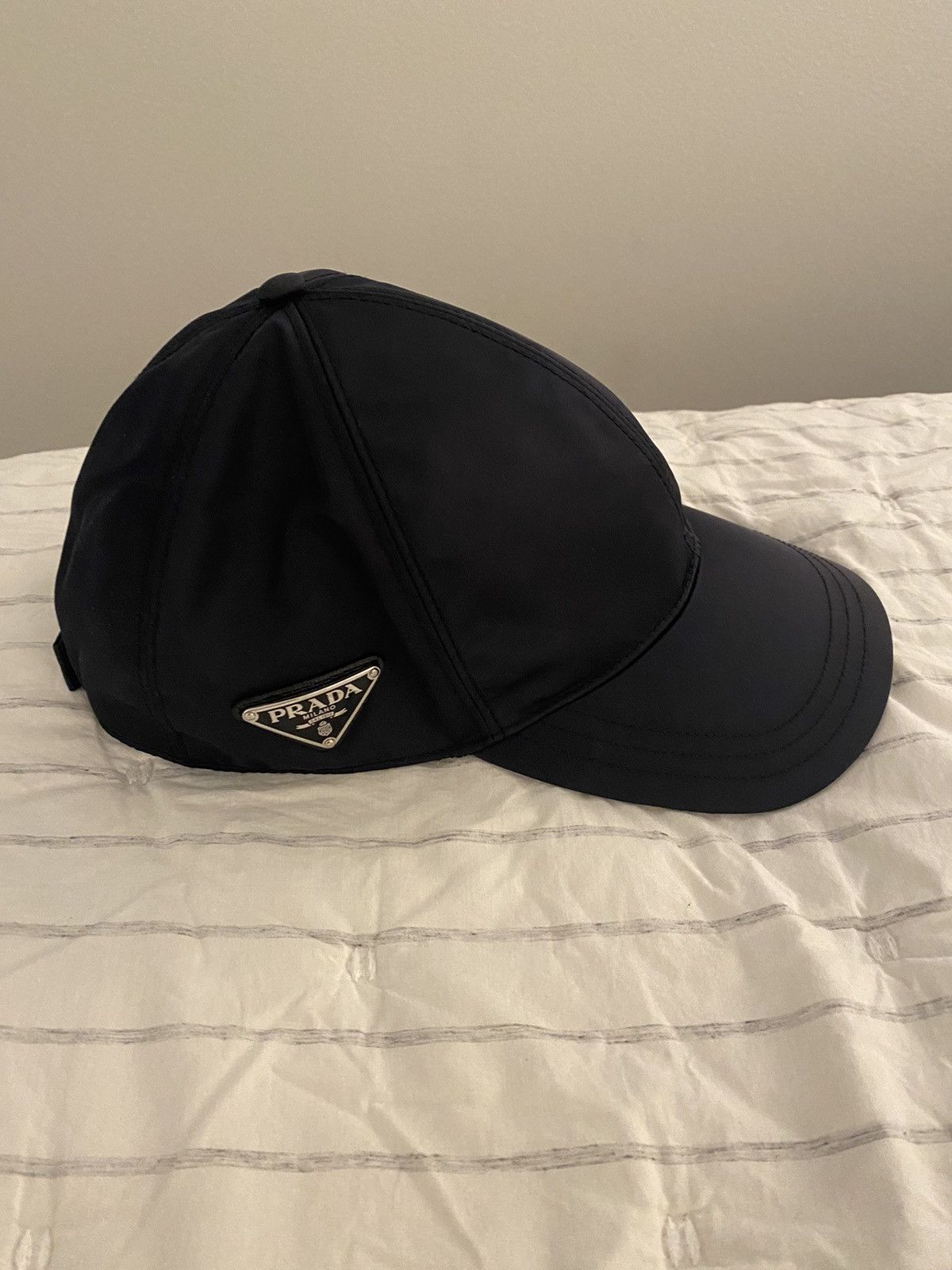 Prada Prada Re-Nylon Baseball Hat Navy Size ONE SIZE - 2 Thumbnail