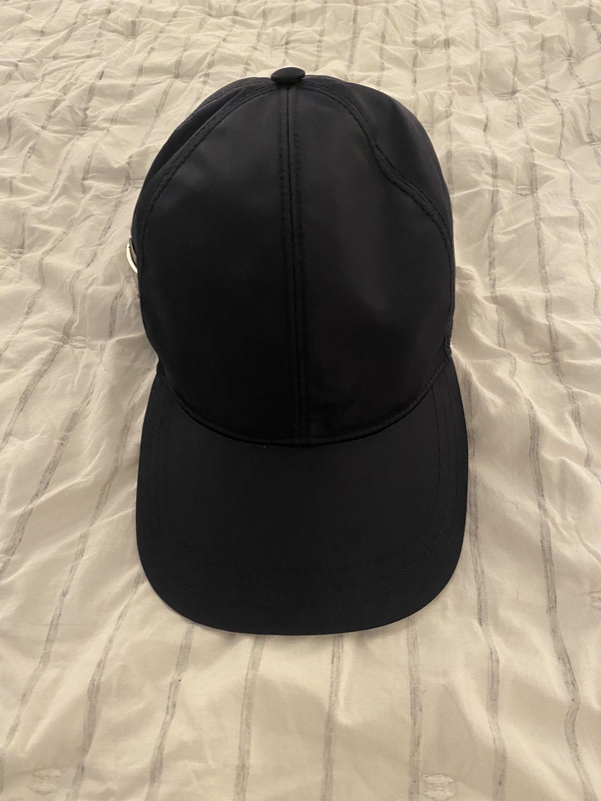 Prada Prada Re-Nylon Baseball Hat Navy Size ONE SIZE - 3 Thumbnail