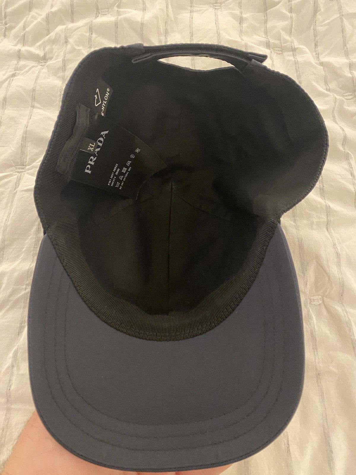 Prada Prada Re-Nylon Baseball Hat Navy Size ONE SIZE - 9 Thumbnail