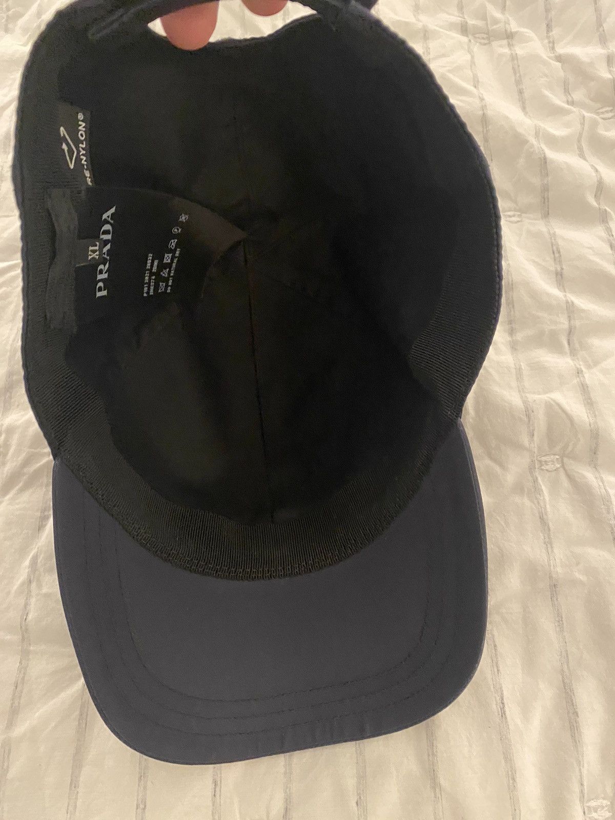 Prada Prada Re-Nylon Baseball Hat Navy Size ONE SIZE - 10 Thumbnail