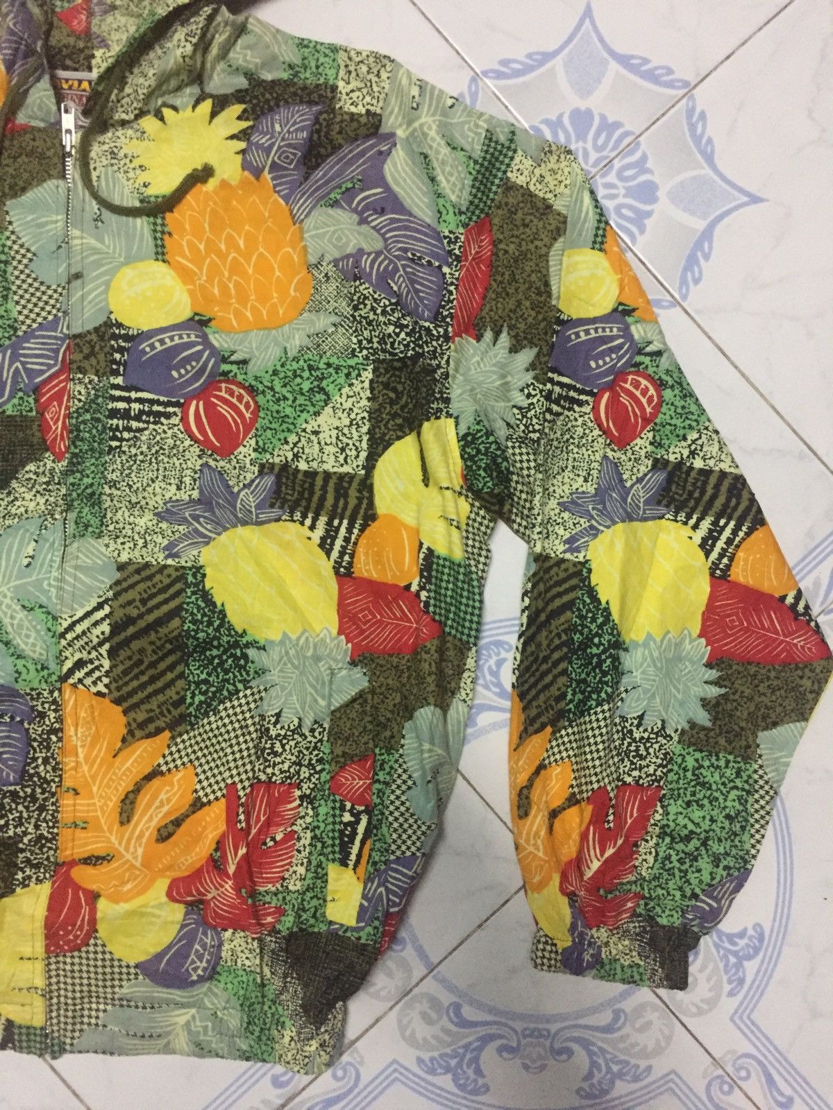 Japanese Brand Fruits Flowers Fullprint Zipper Hoodie Jacket Size US L / EU 52-54 / 3 - 5 Thumbnail