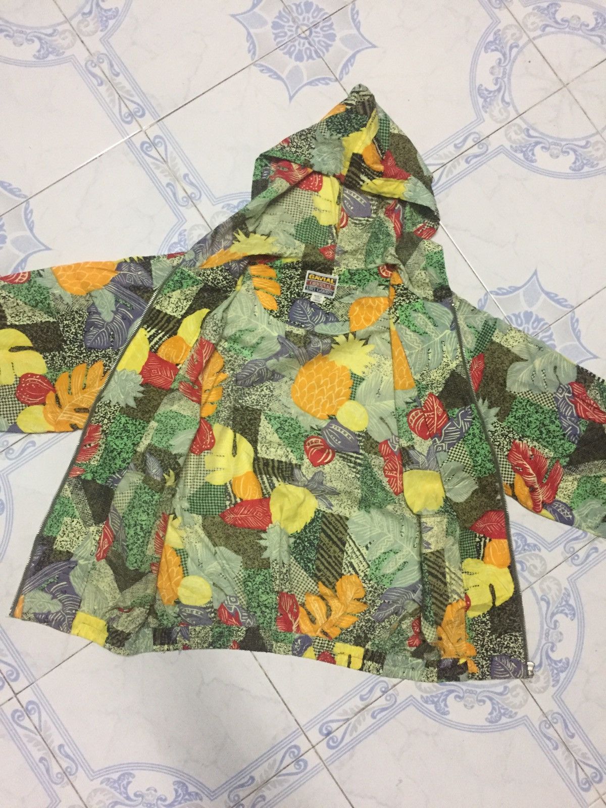 Japanese Brand Fruits Flowers Fullprint Zipper Hoodie Jacket Size US L / EU 52-54 / 3 - 7 Thumbnail