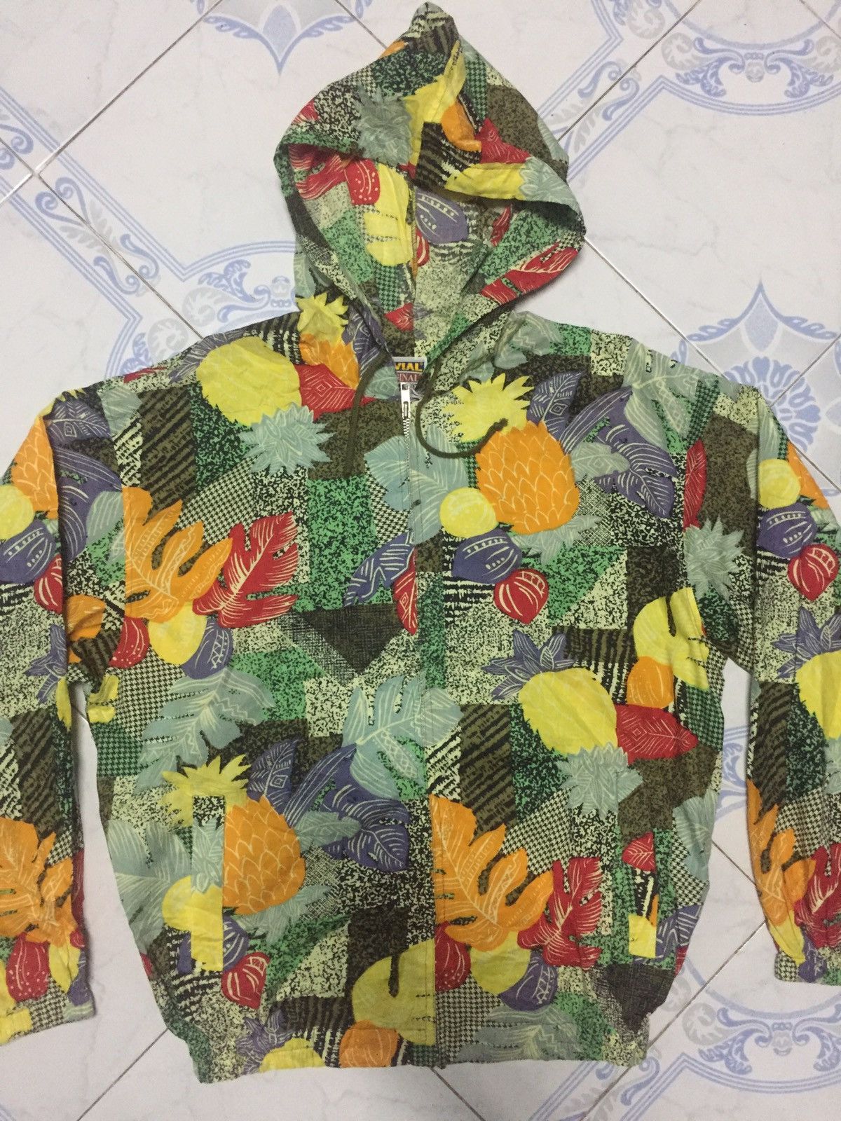 Japanese Brand Fruits Flowers Fullprint Zipper Hoodie Jacket Size US L / EU 52-54 / 3 - 4 Thumbnail