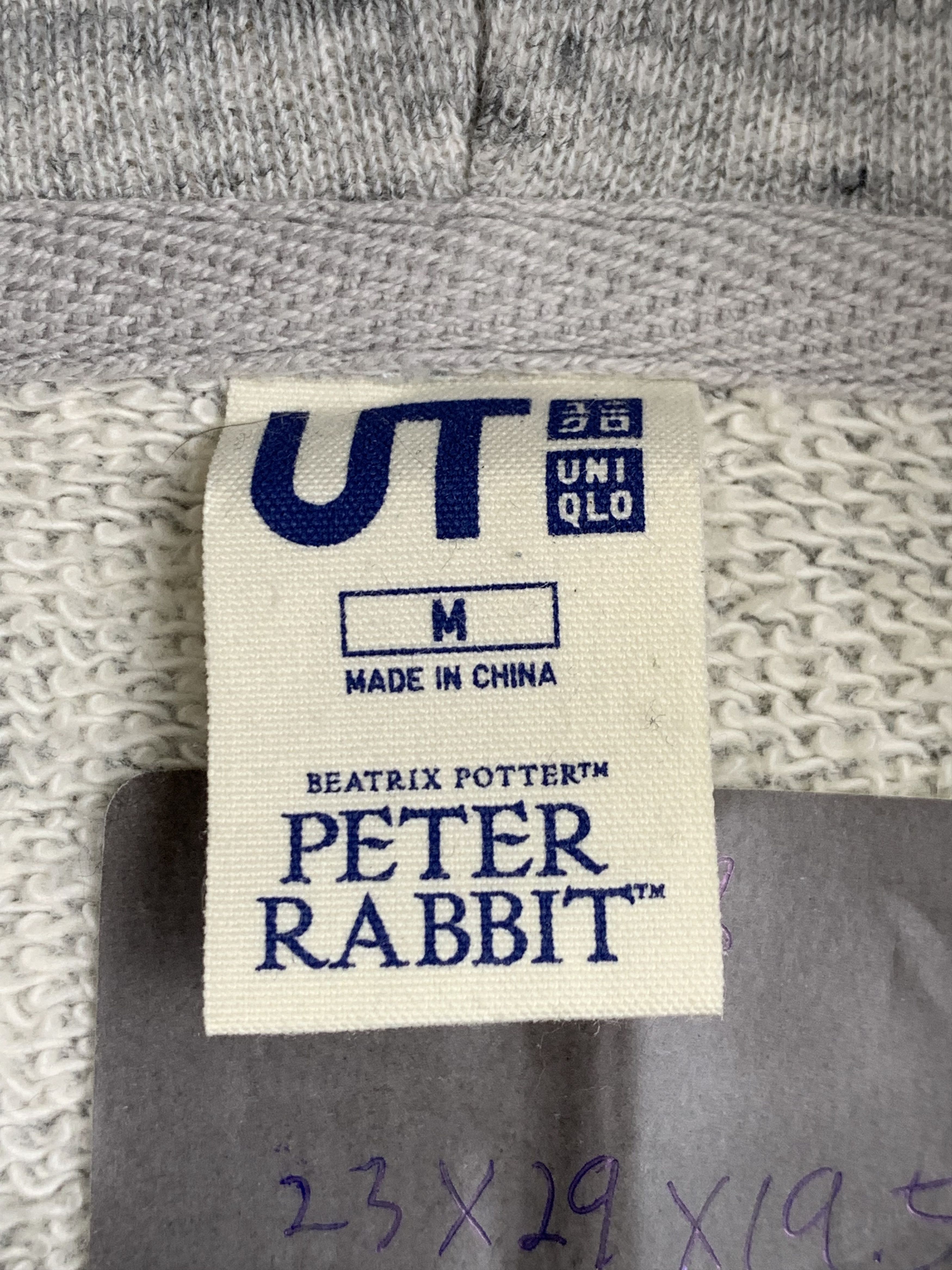 Japanese Brand × Uniqlo Japanese Brand Uniqlo Peter Rabbit Pullover Jacket Size US M / EU 48-50 / 2 - 7 Thumbnail