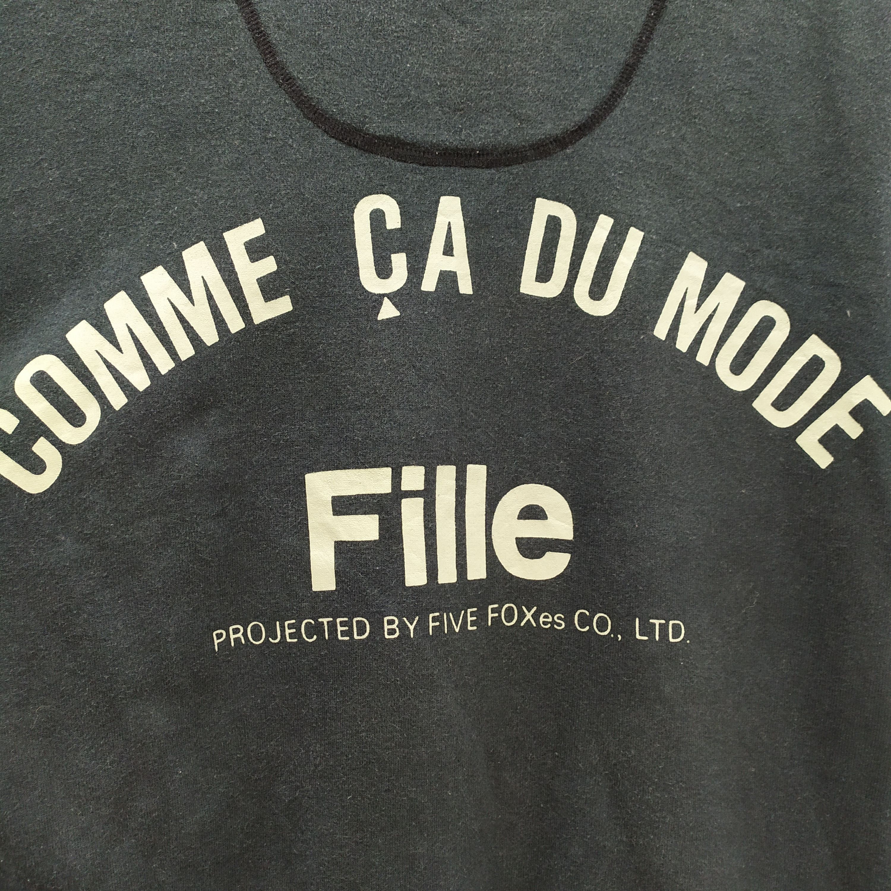 Comme Ca Ism × Vintage FILLE COMME CA DU MODE SWEATSHIRT /FADED BLACK Size US L / EU 52-54 / 3 - 6 Thumbnail