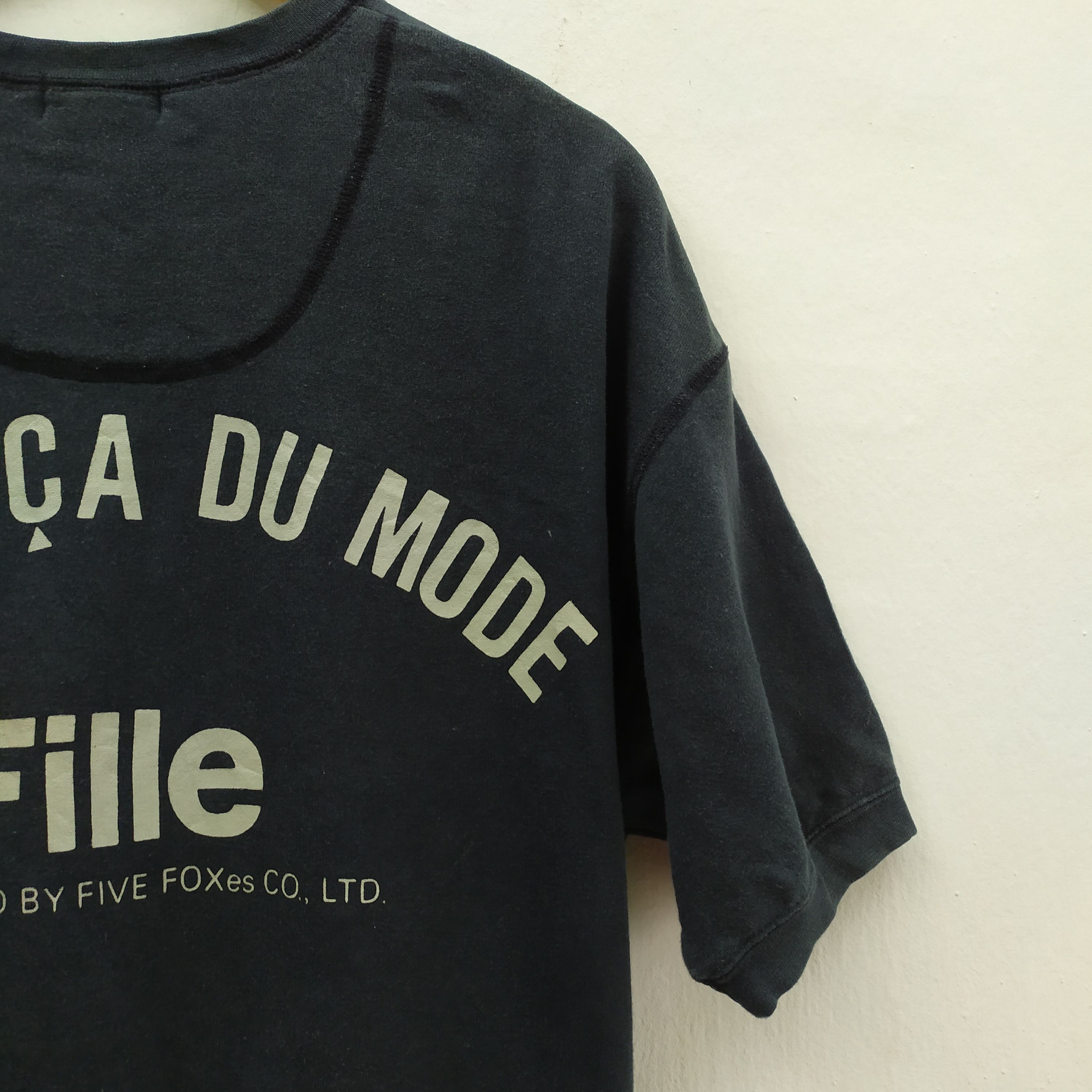 Comme Ca Ism × Vintage FILLE COMME CA DU MODE SWEATSHIRT /FADED BLACK Size US L / EU 52-54 / 3 - 4 Thumbnail