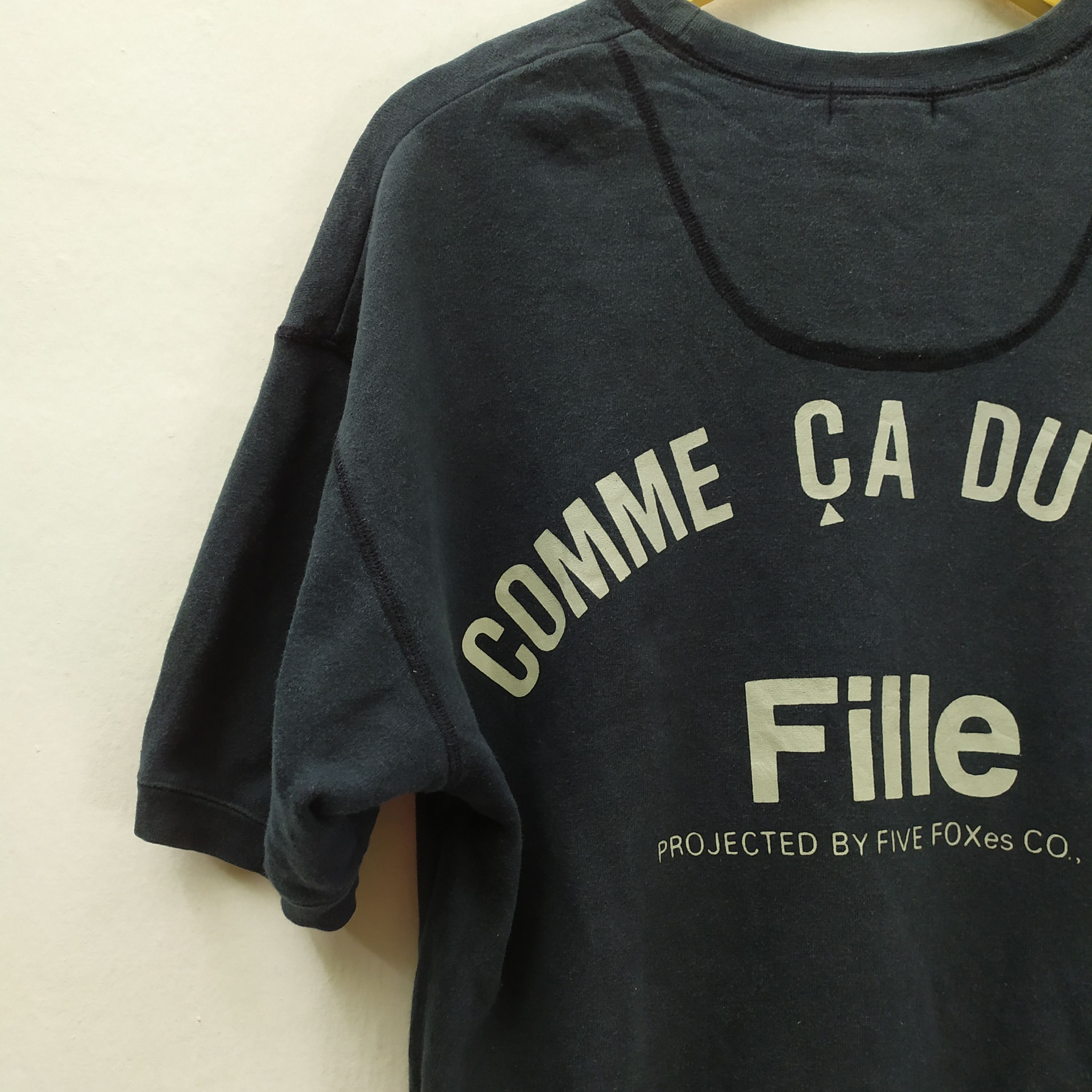 Comme Ca Ism × Vintage FILLE COMME CA DU MODE SWEATSHIRT /FADED BLACK Size US L / EU 52-54 / 3 - 5 Thumbnail