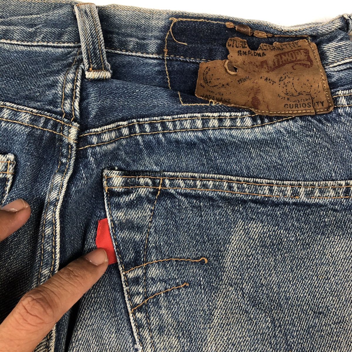 Japanese Brand Vintage RNA INC selvedge Jeans distressed denim Size US 27 - 9 Thumbnail