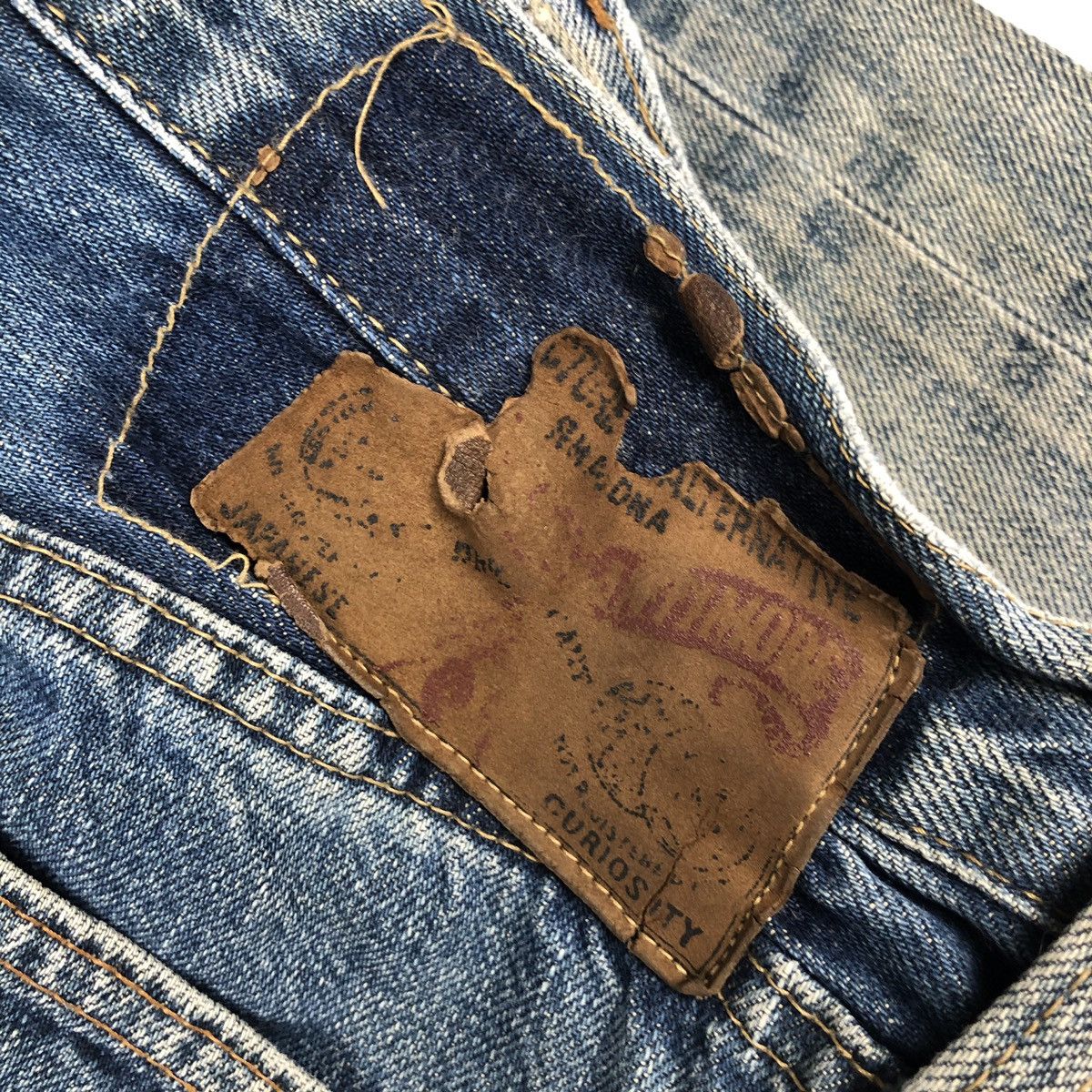Japanese Brand Vintage RNA INC selvedge Jeans distressed denim Size US 27 - 6 Thumbnail