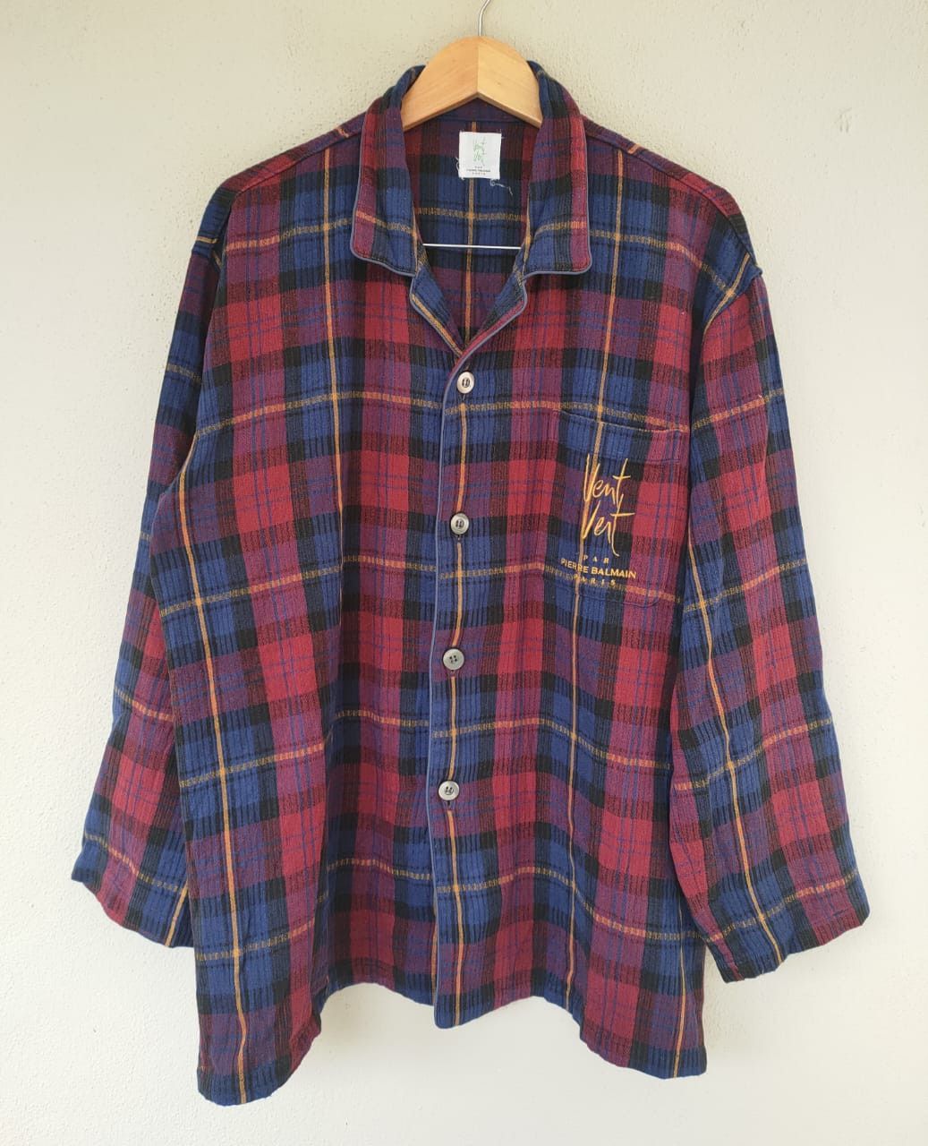 Pierre Balmain Pierre Balmain Pyjama Flannel Shirt Size US XL / EU 56 / 4 - 1 Thumbnail