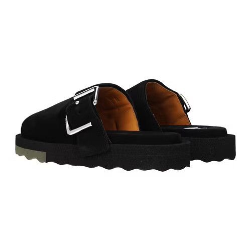 Off-White Slippers in Black & Khaki Size US 10 / EU 43 - 4 Thumbnail