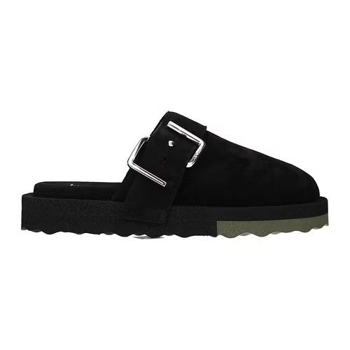 Off-White Slippers in Black & Khaki Size US 10 / EU 43 - 1 Thumbnail