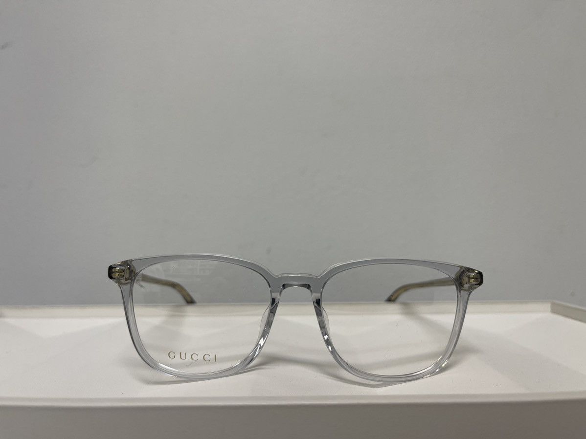 Gucci × Vintage NEW Gucci GG1230 Clear Glasses Eyeglasses Size ONE SIZE - 1 Thumbnail
