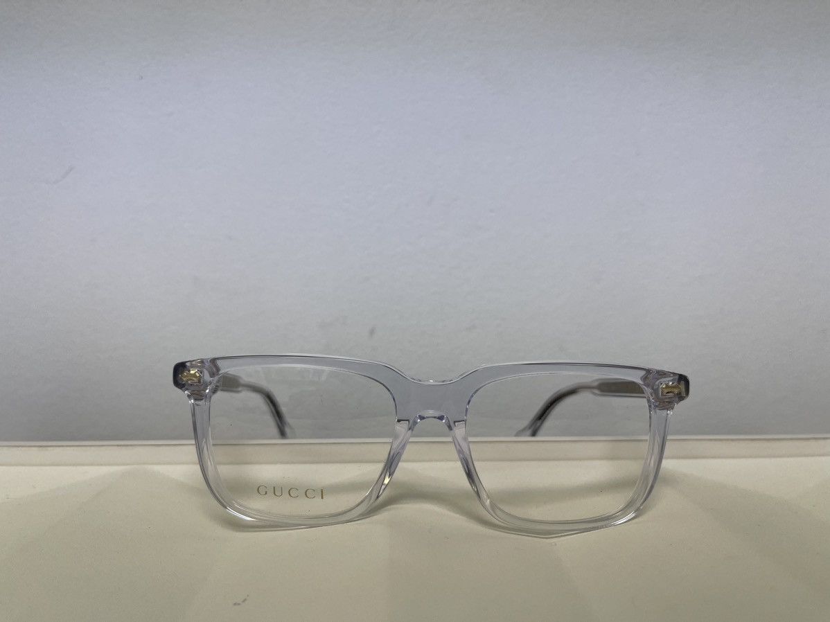 Pre-owned Gucci New  Gg0737 Clear Glasses Eyeglasses
