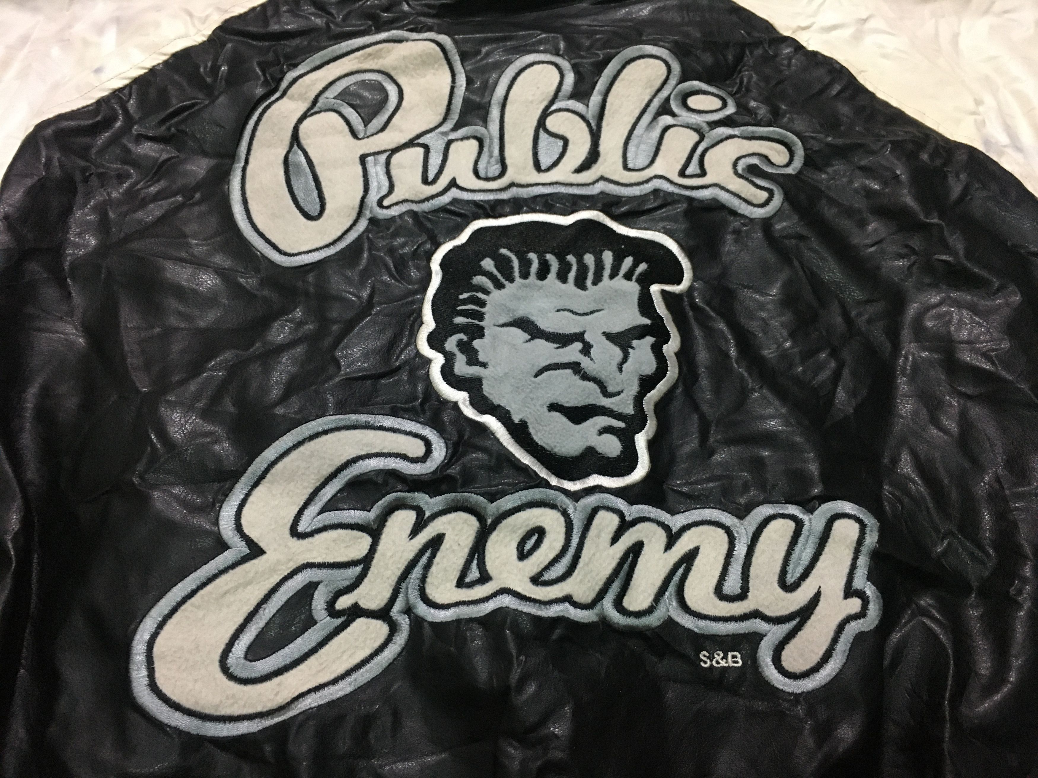 Band Tees × Public Enemy × Rap Tees Vintage Public Enemy varsity jacket bomber Size US L / EU 52-54 / 3 - 6 Thumbnail