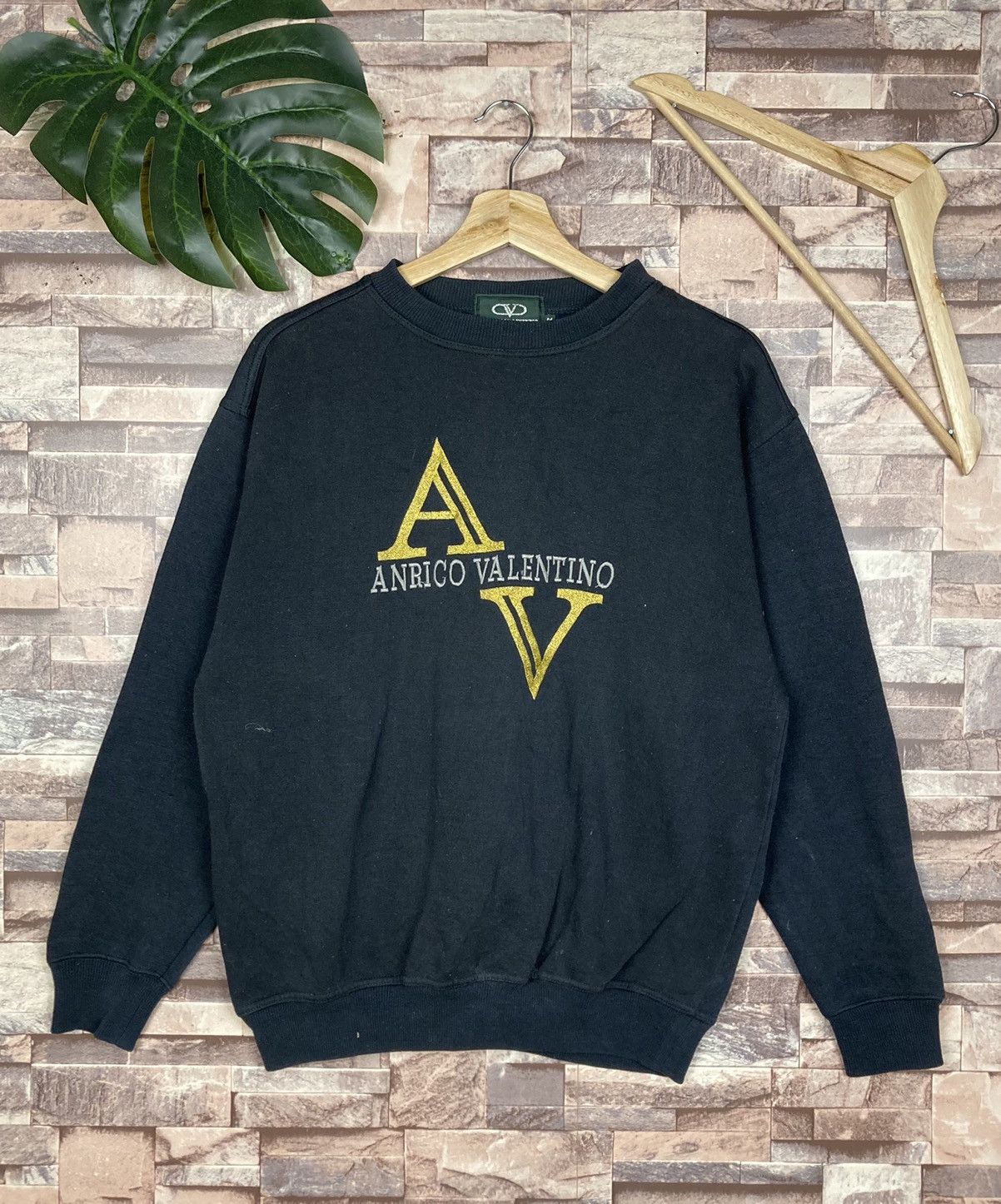 Vintage 90’s Anrico Valentino cheapest Sweatshirt Big Spellout