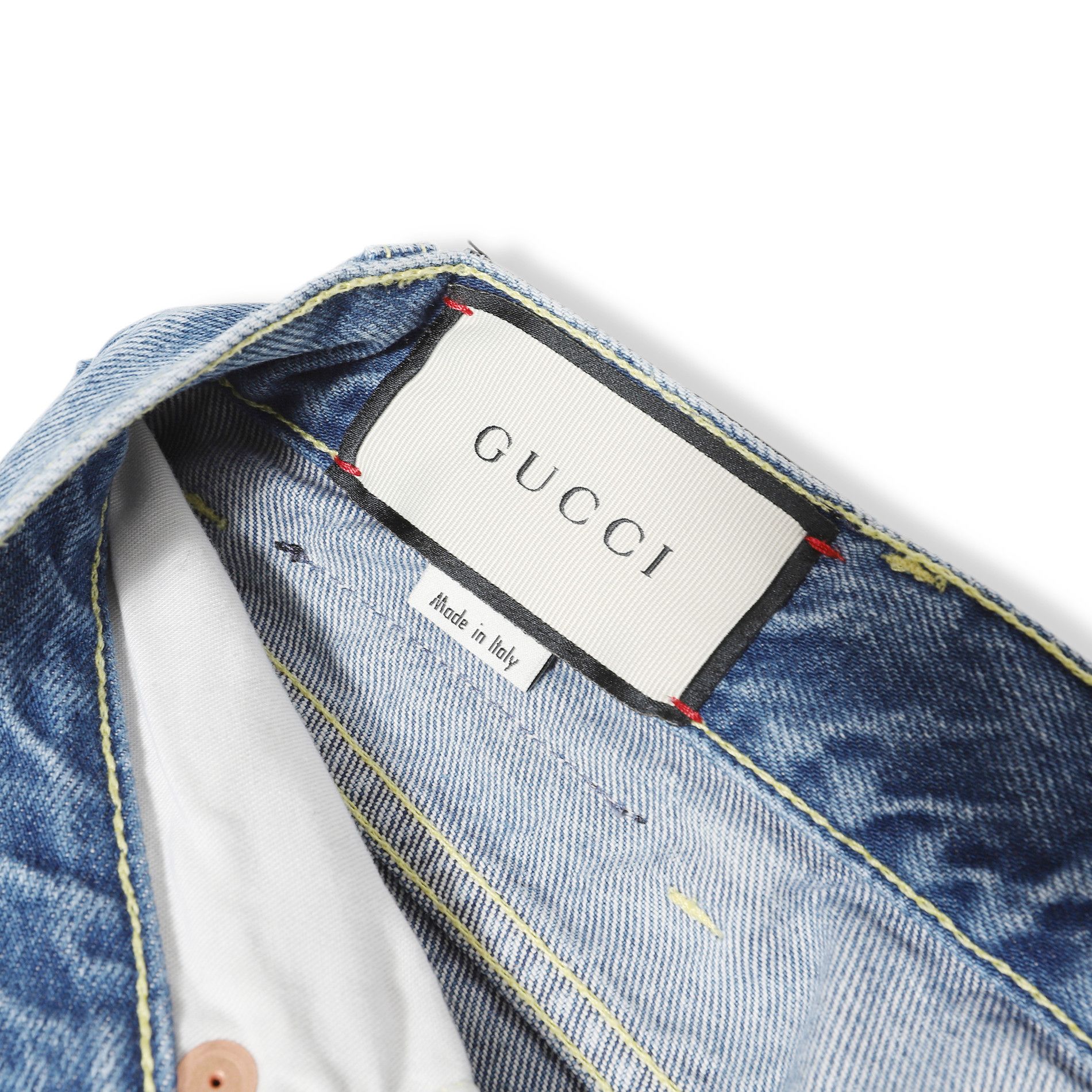 Gucci Pre-FW19 Oversized Applique Pin Denim Size US 31 - 5 Thumbnail