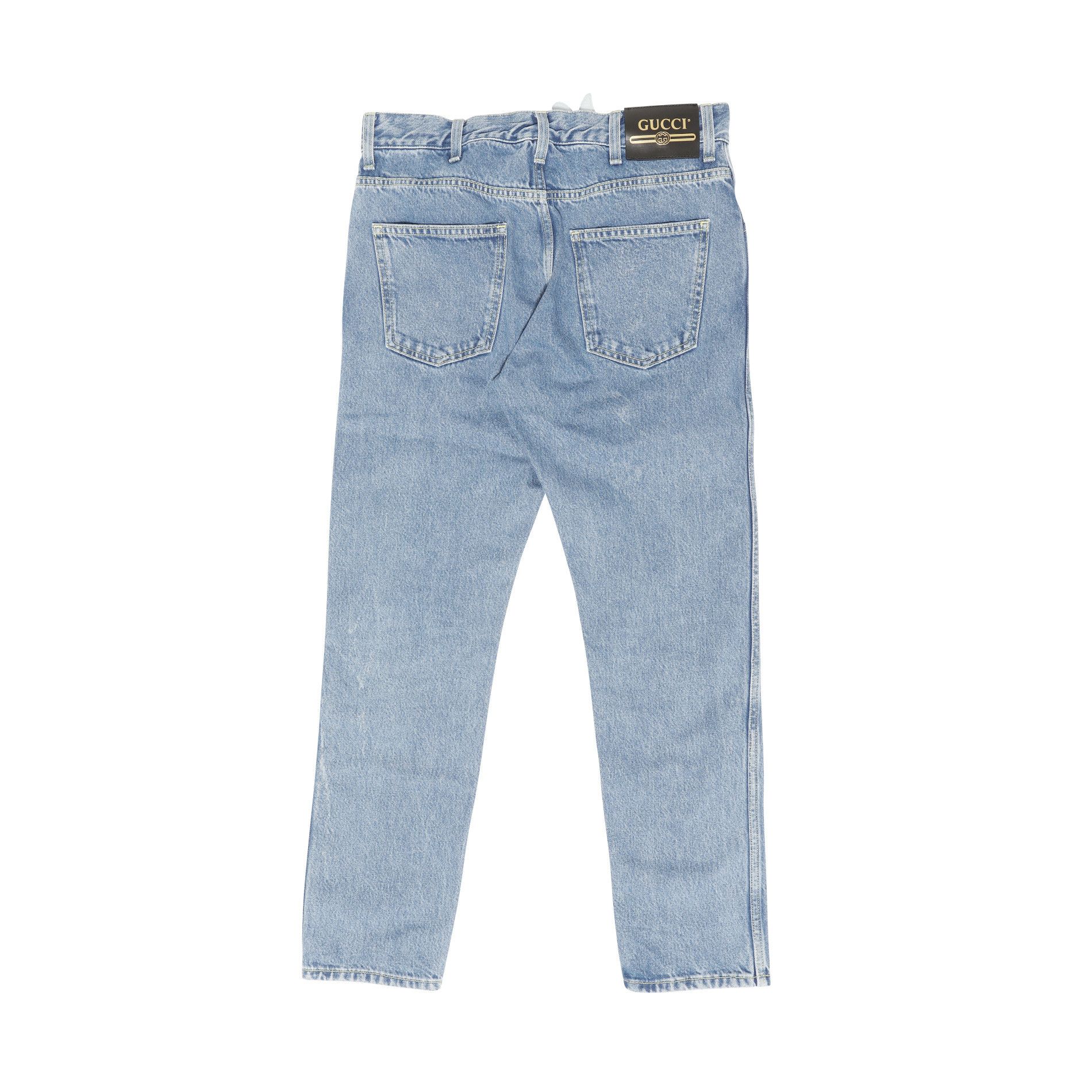 Gucci Pre-FW19 Oversized Applique Pin Denim Size US 31 - 2 Thumbnail