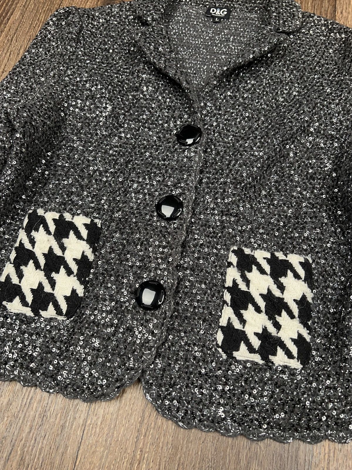 Dolce & Gabbana Dolce Gabbana Lurex Blazer Jacket Cotton Wool Size L / US 10 / IT 46 - 4 Thumbnail