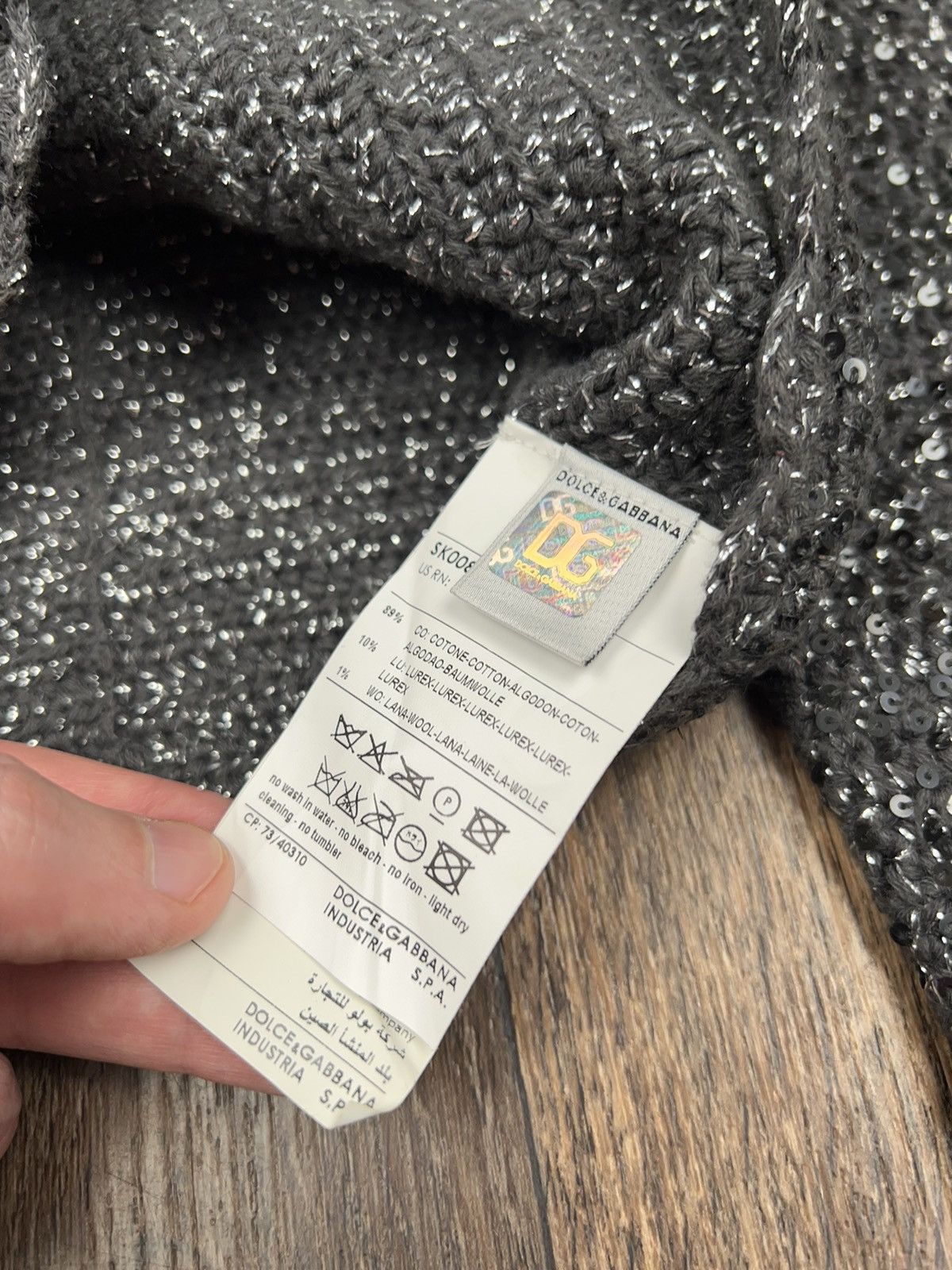 Dolce & Gabbana Dolce Gabbana Lurex Blazer Jacket Cotton Wool Size L / US 10 / IT 46 - 10 Thumbnail