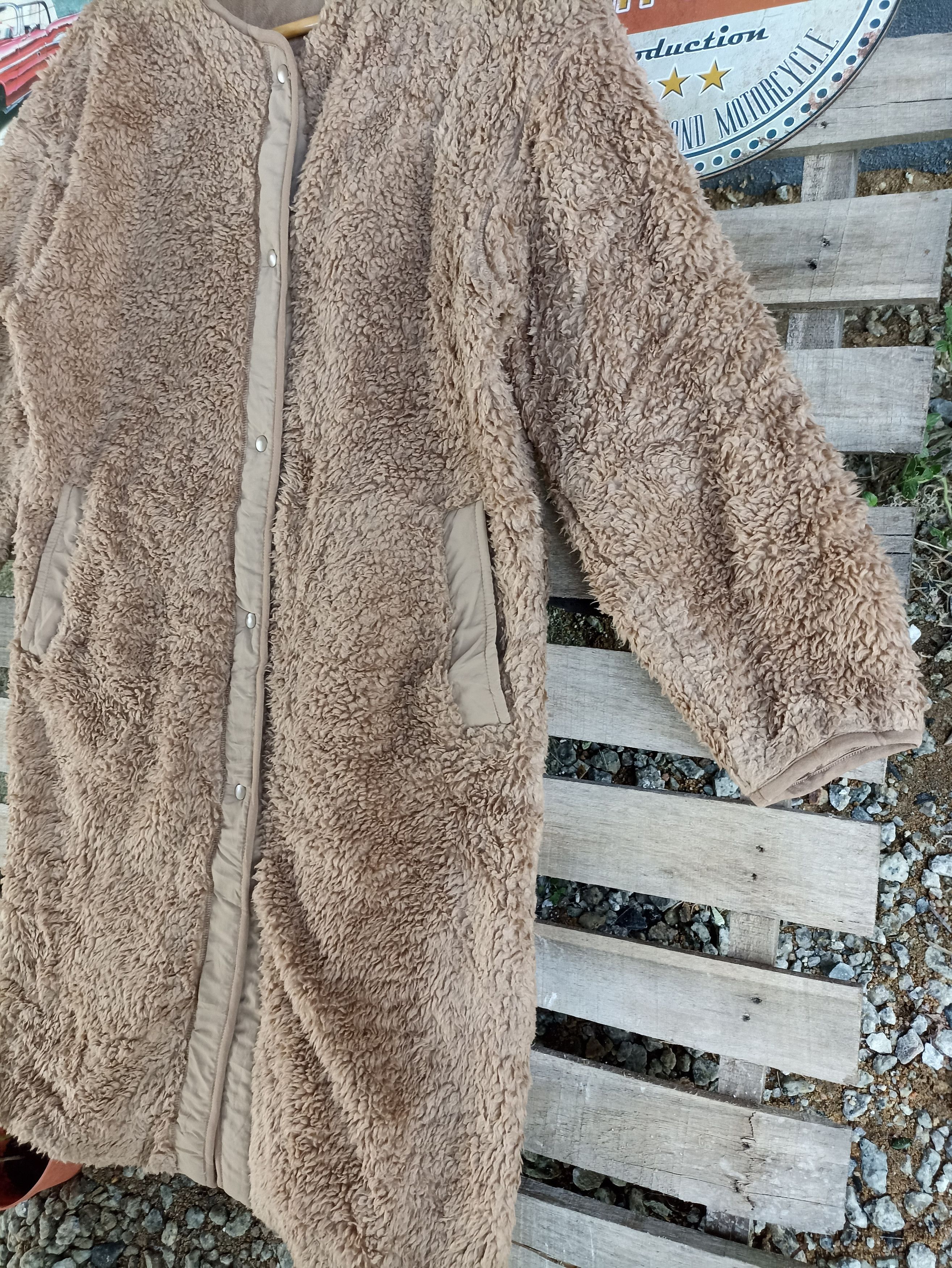 Japanese Brand × Uniqlo Uniqlo Furry Fleece Long Jacket Size US L / EU 52-54 / 3 - 3 Thumbnail