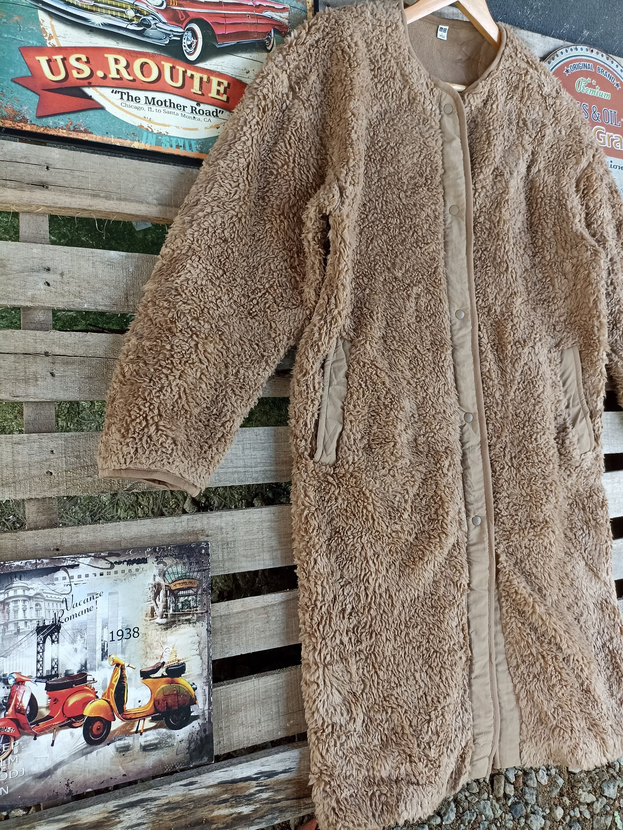 Japanese Brand × Uniqlo Uniqlo Furry Fleece Long Jacket Size US L / EU 52-54 / 3 - 2 Thumbnail