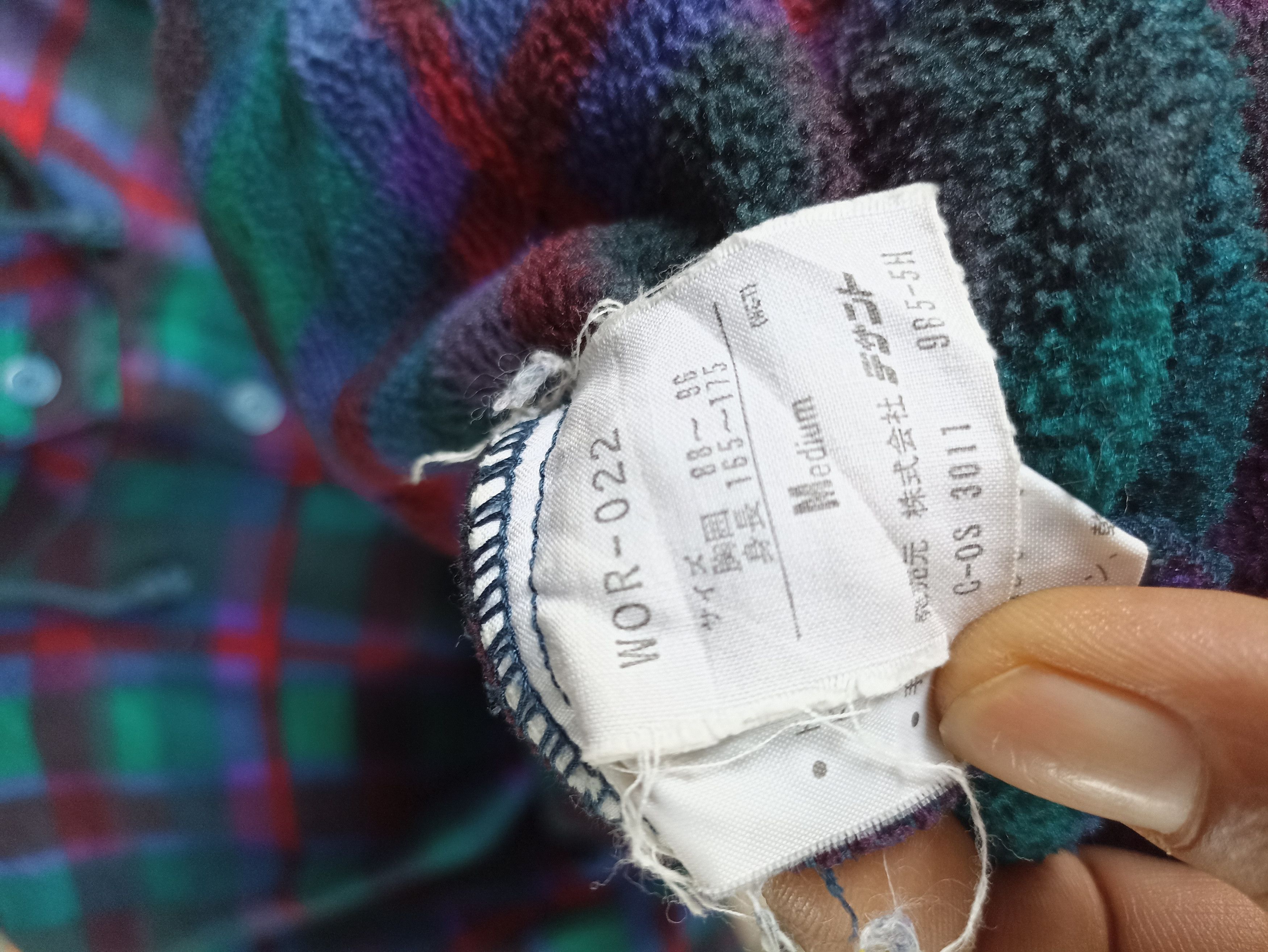 Descente × Japanese Brand × Vintage Vintage Descente Fleece Plaid Tartan Hoodie Size US L / EU 52-54 / 3 - 7 Thumbnail