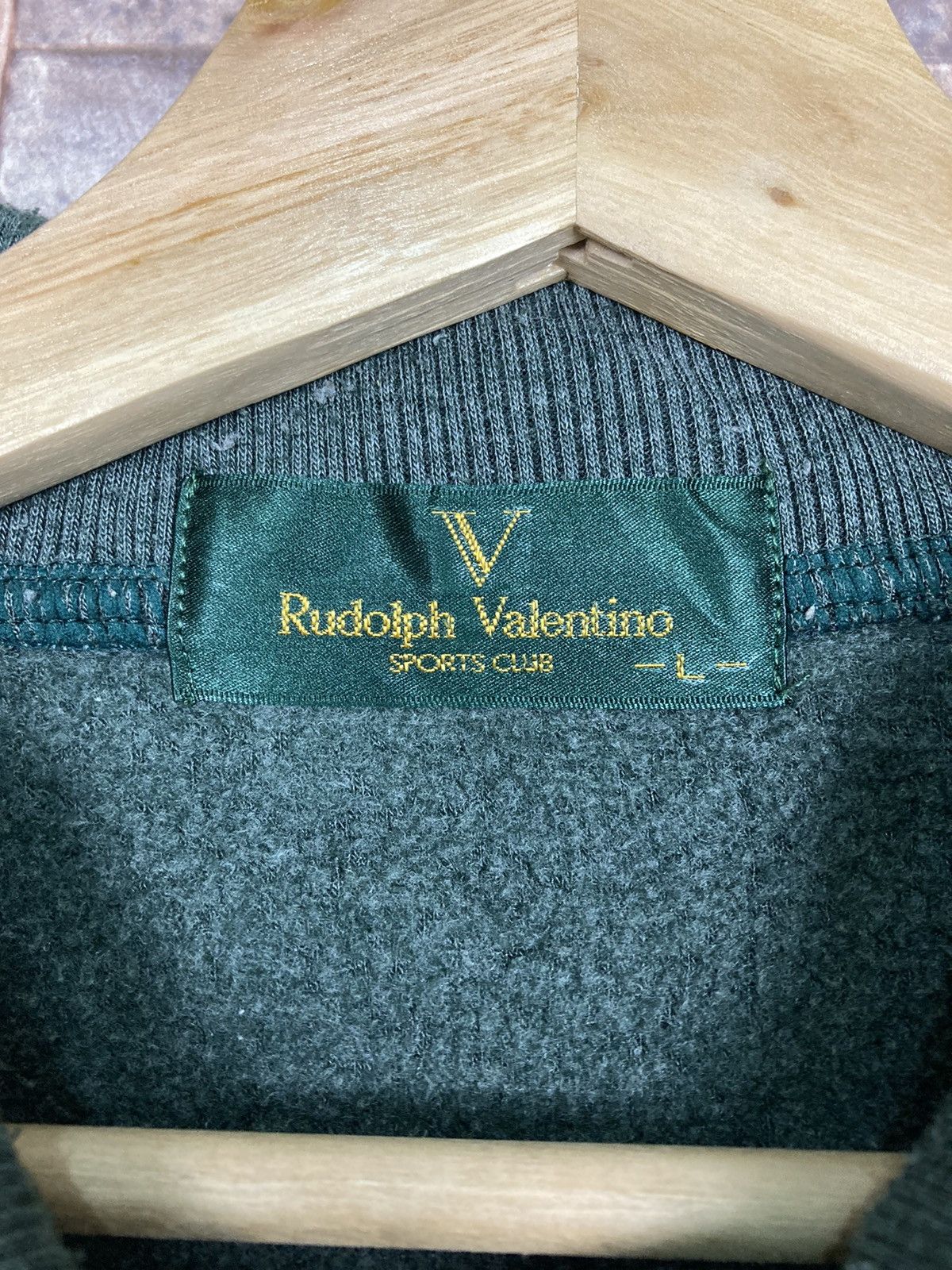 Japanese Brand Rudolph valentino collar sweatshirt #25-5 Size US L / EU 52-54 / 3 - 4 Thumbnail