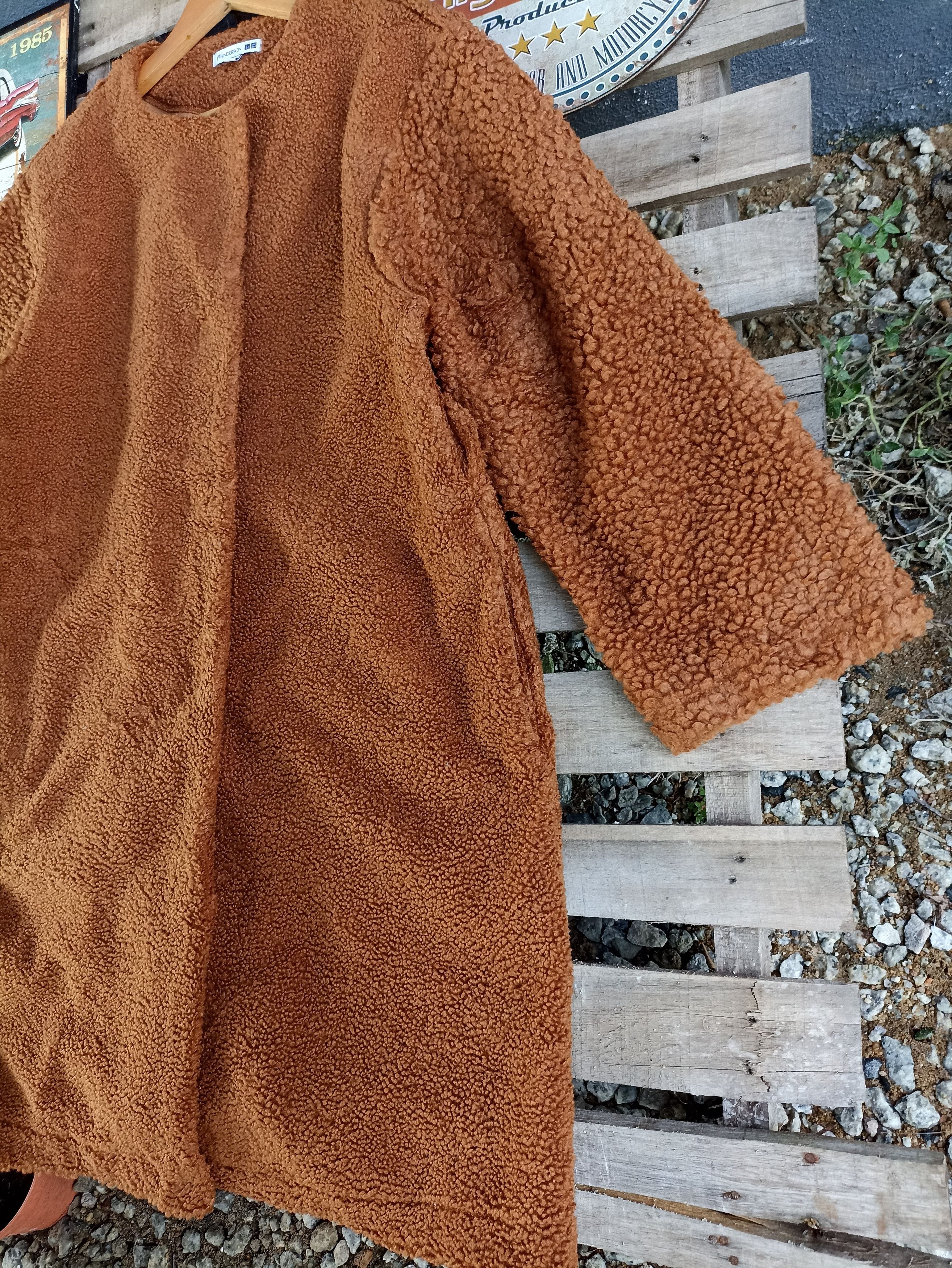 JW Anderson × Japanese Brand × Uniqlo Uniqlo Jw Anderson Sherpa Fleece Long Coat Size XL / US 12-14 / IT 48-50 - 3 Thumbnail