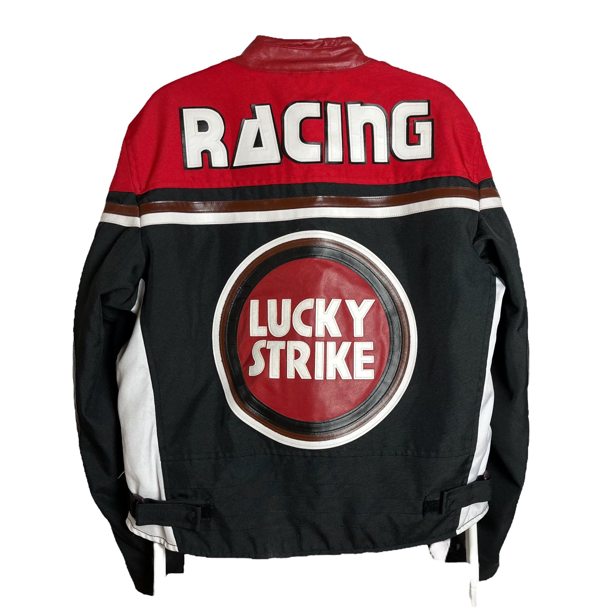 Other × Vintage Lucky strike black red leather racing jacket biker vintage Size US M / EU 48-50 / 2 - 3 Thumbnail