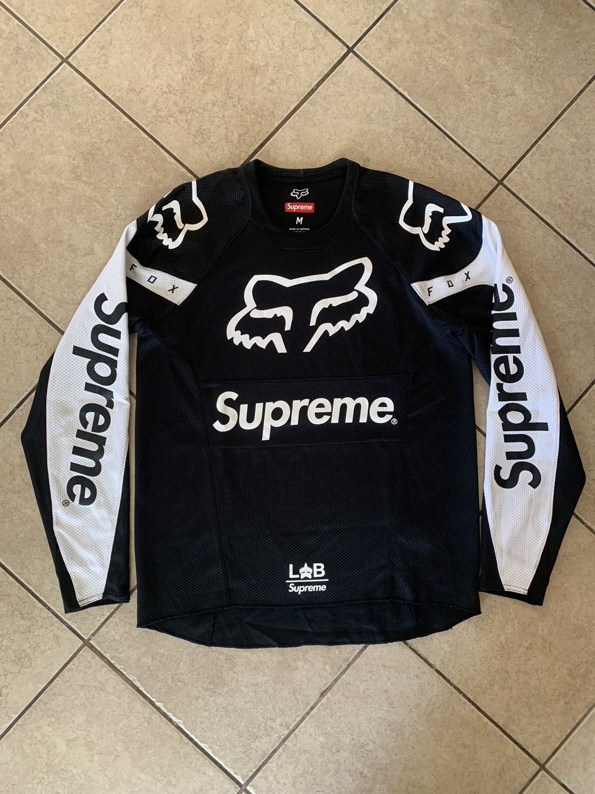 Supreme Crossover Hockey Jersey FW19 White Size Medium Moto