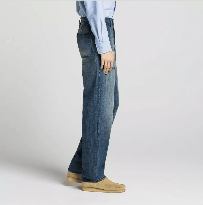 JW Anderson × Uniqlo JW Anderson x Uniqlo Men’s JWA Baker-Style Denim Work Pants Size US 30 / EU 46 - 9 Thumbnail