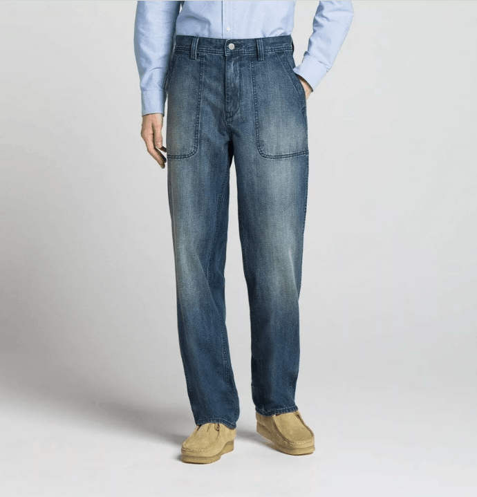 JW Anderson × Uniqlo JW Anderson x Uniqlo Men’s JWA Baker-Style Denim Work Pants Size US 30 / EU 46 - 11 Thumbnail