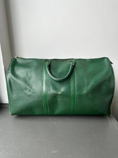 Louis Vuitton Light Brown Epi Leather Keepall 55 Duffle Bag GM 862262