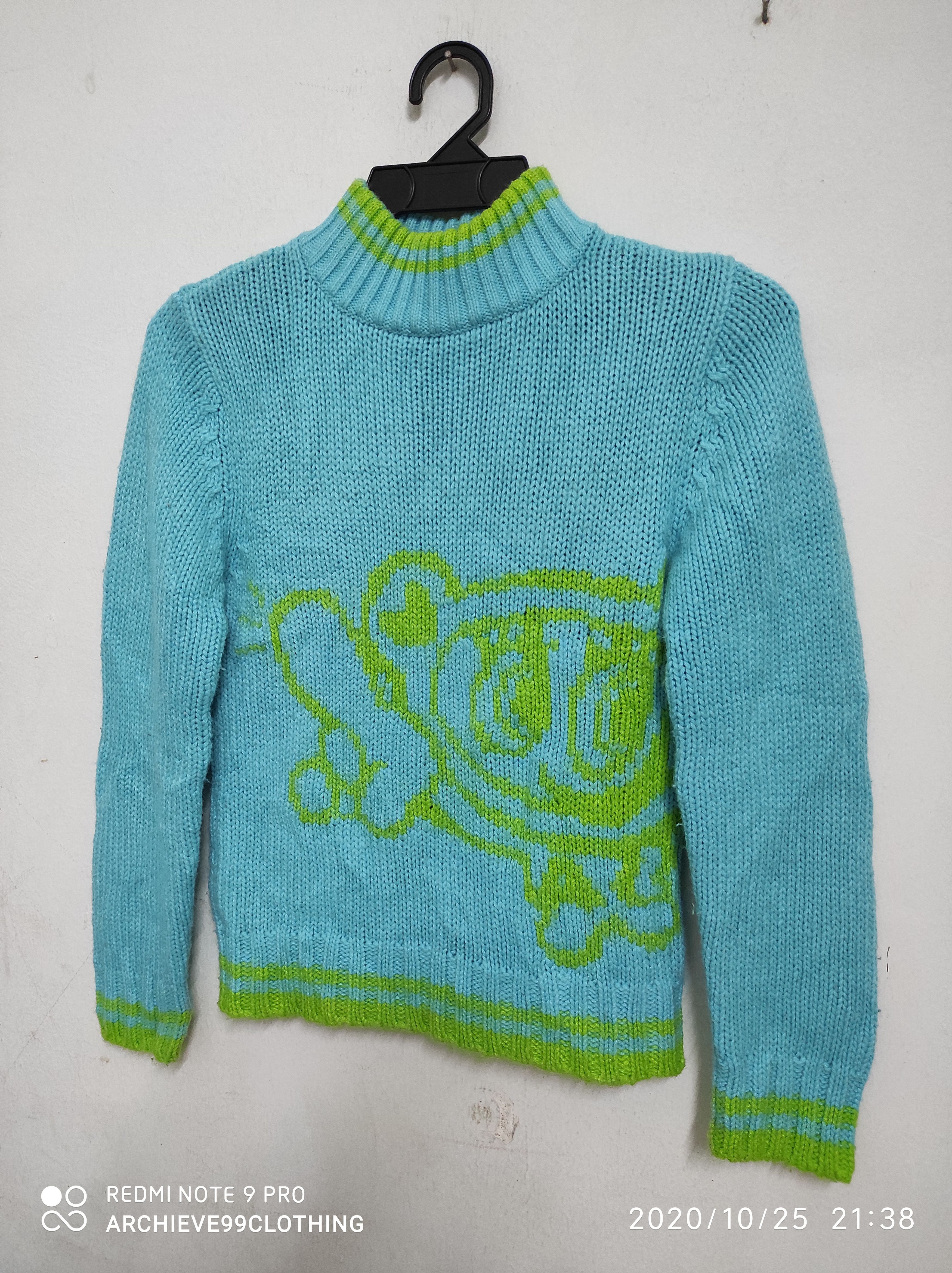 Angel Blue Archive ANGEL BLUE INTARSIA CABLE KNIT SHIRT Size S / US 4 / IT 40 - 6 Thumbnail