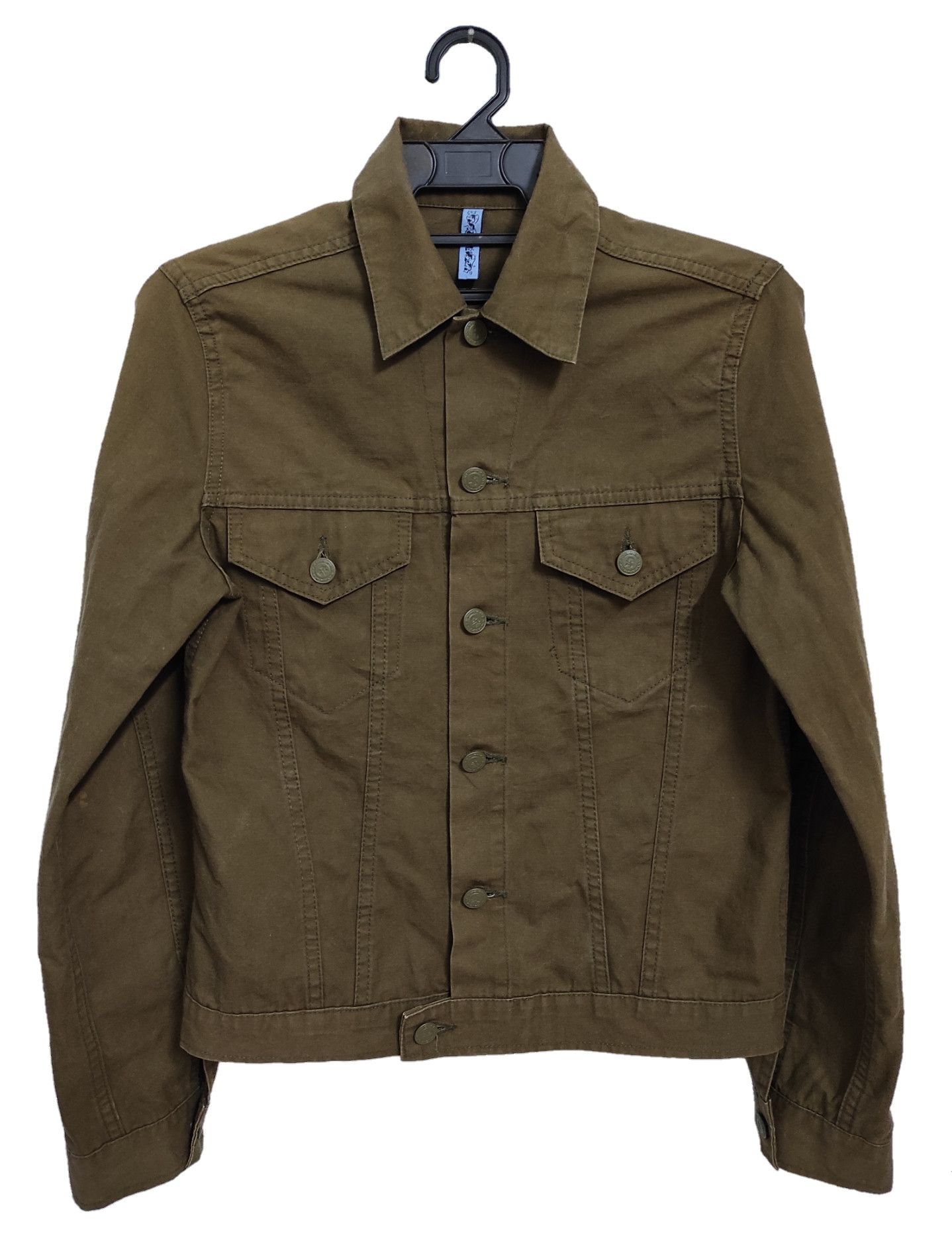 Hiroshi Fujiwara Revolver canvas khaki green army Fatigue jacket Size US M / EU 48-50 / 2 - 1 Thumbnail
