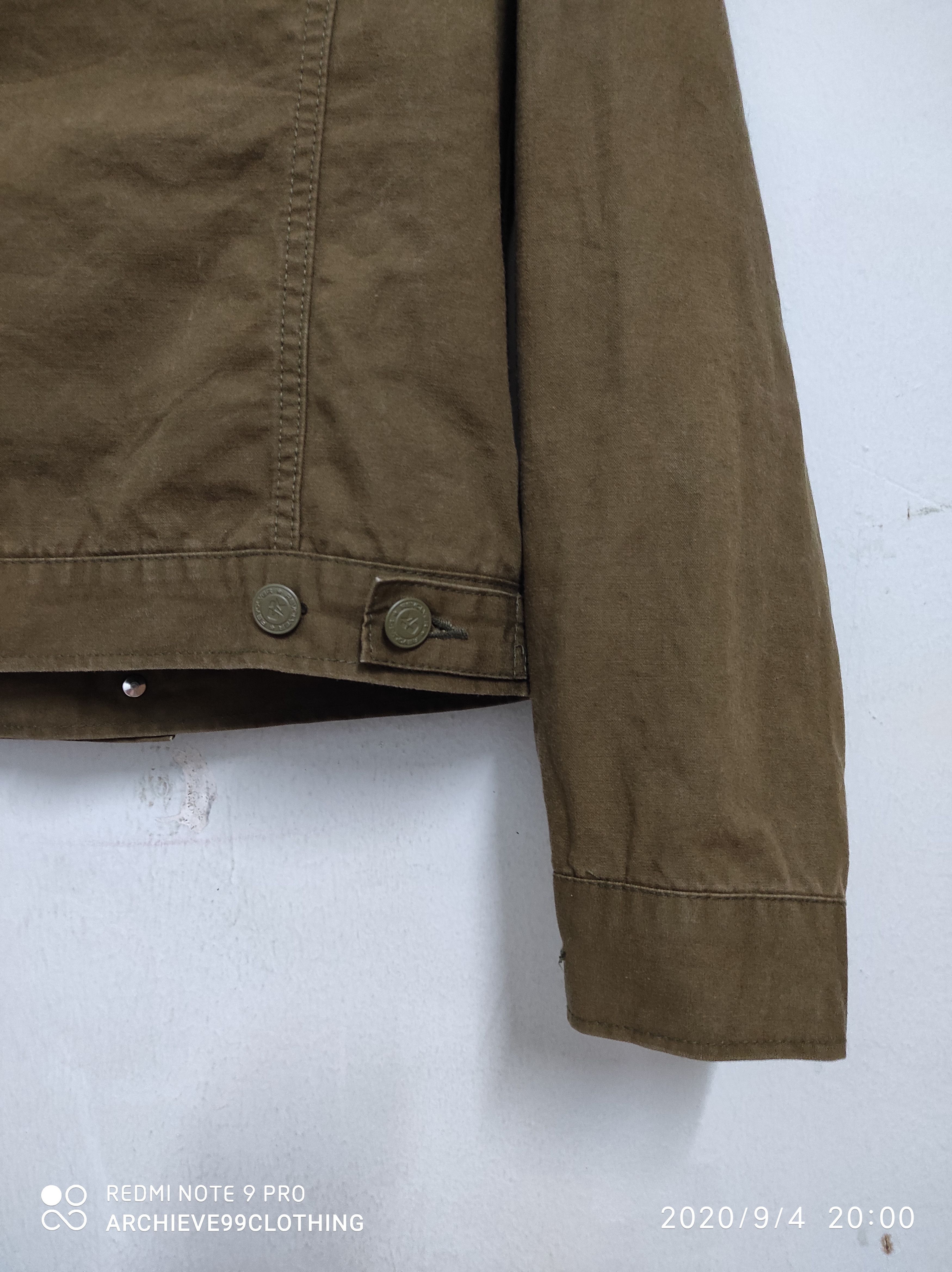 Hiroshi Fujiwara Revolver canvas khaki green army Fatigue jacket Size US M / EU 48-50 / 2 - 7 Thumbnail