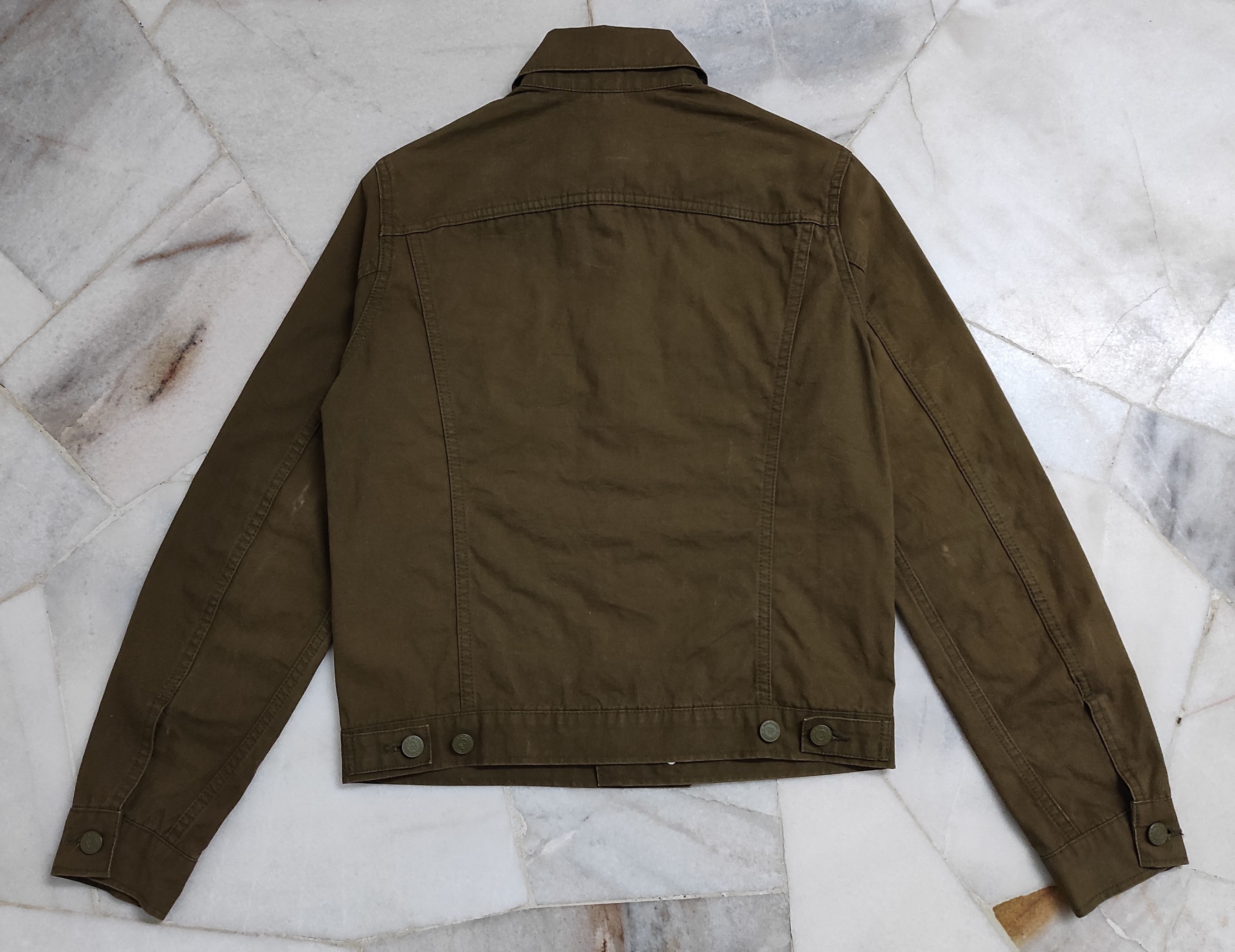 Hiroshi Fujiwara Revolver canvas khaki green army Fatigue jacket Size US M / EU 48-50 / 2 - 11 Thumbnail