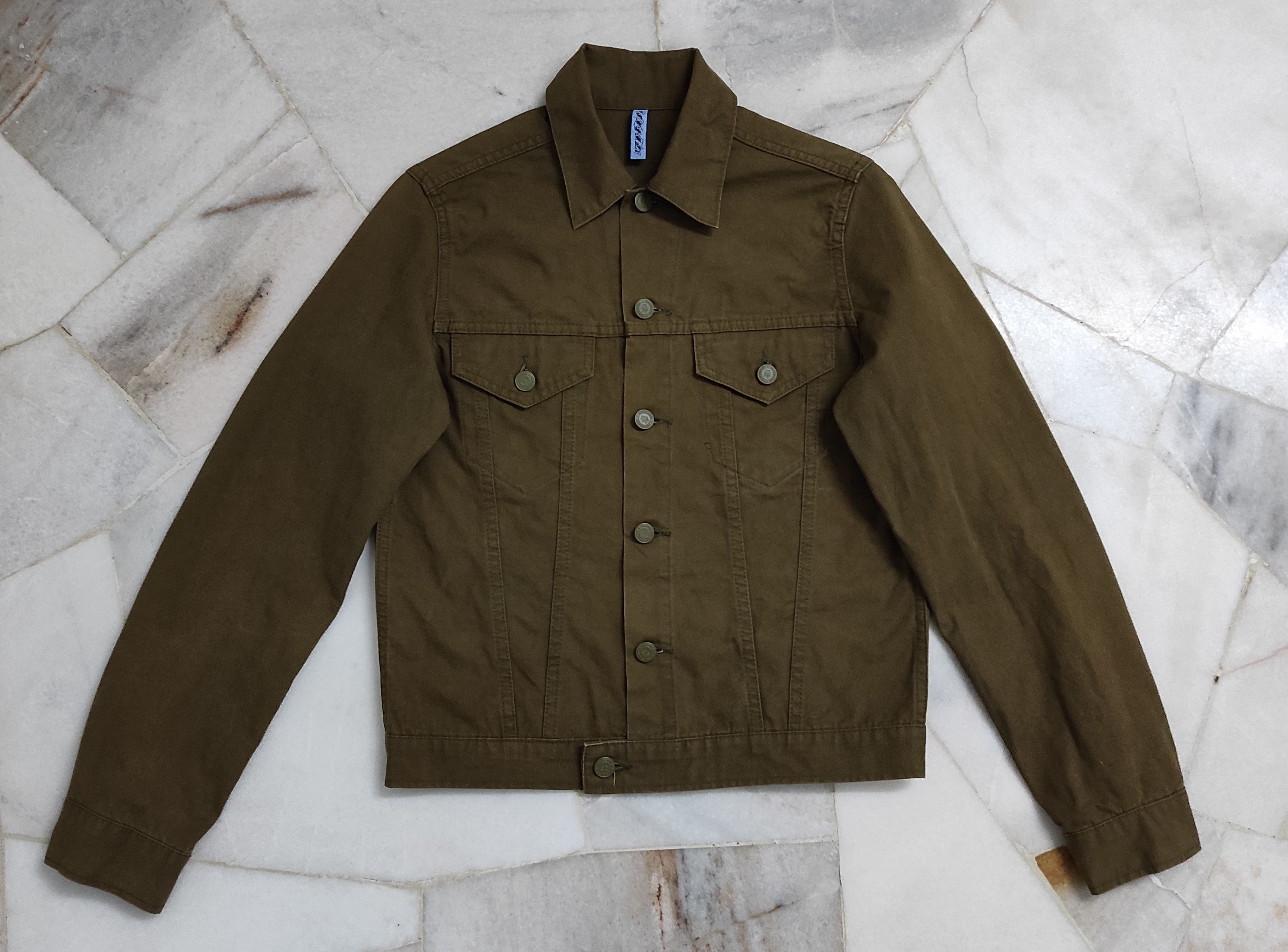 Hiroshi Fujiwara Revolver canvas khaki green army Fatigue jacket Size US M / EU 48-50 / 2 - 10 Thumbnail