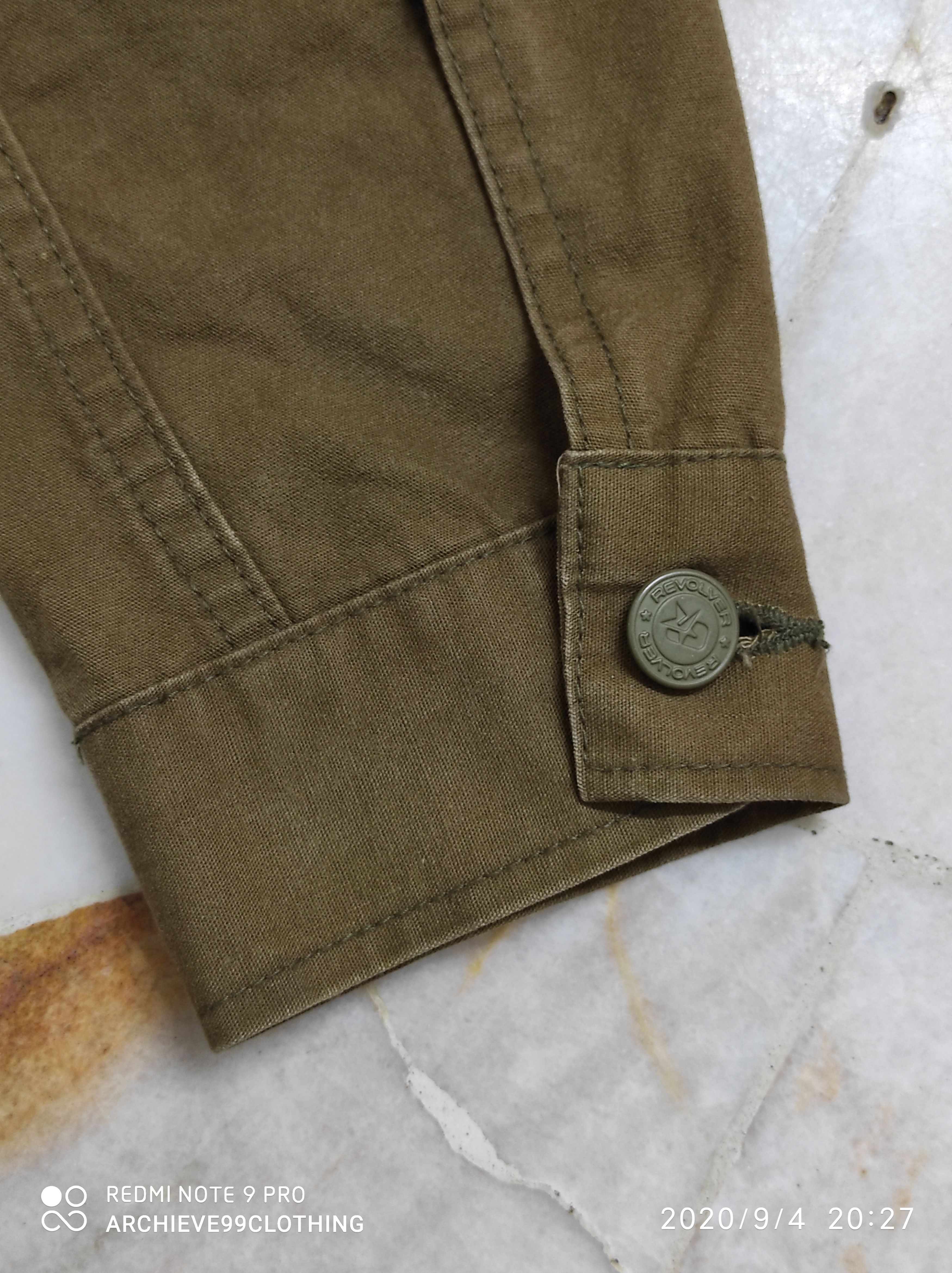 Hiroshi Fujiwara Revolver canvas khaki green army Fatigue jacket Size US M / EU 48-50 / 2 - 9 Thumbnail