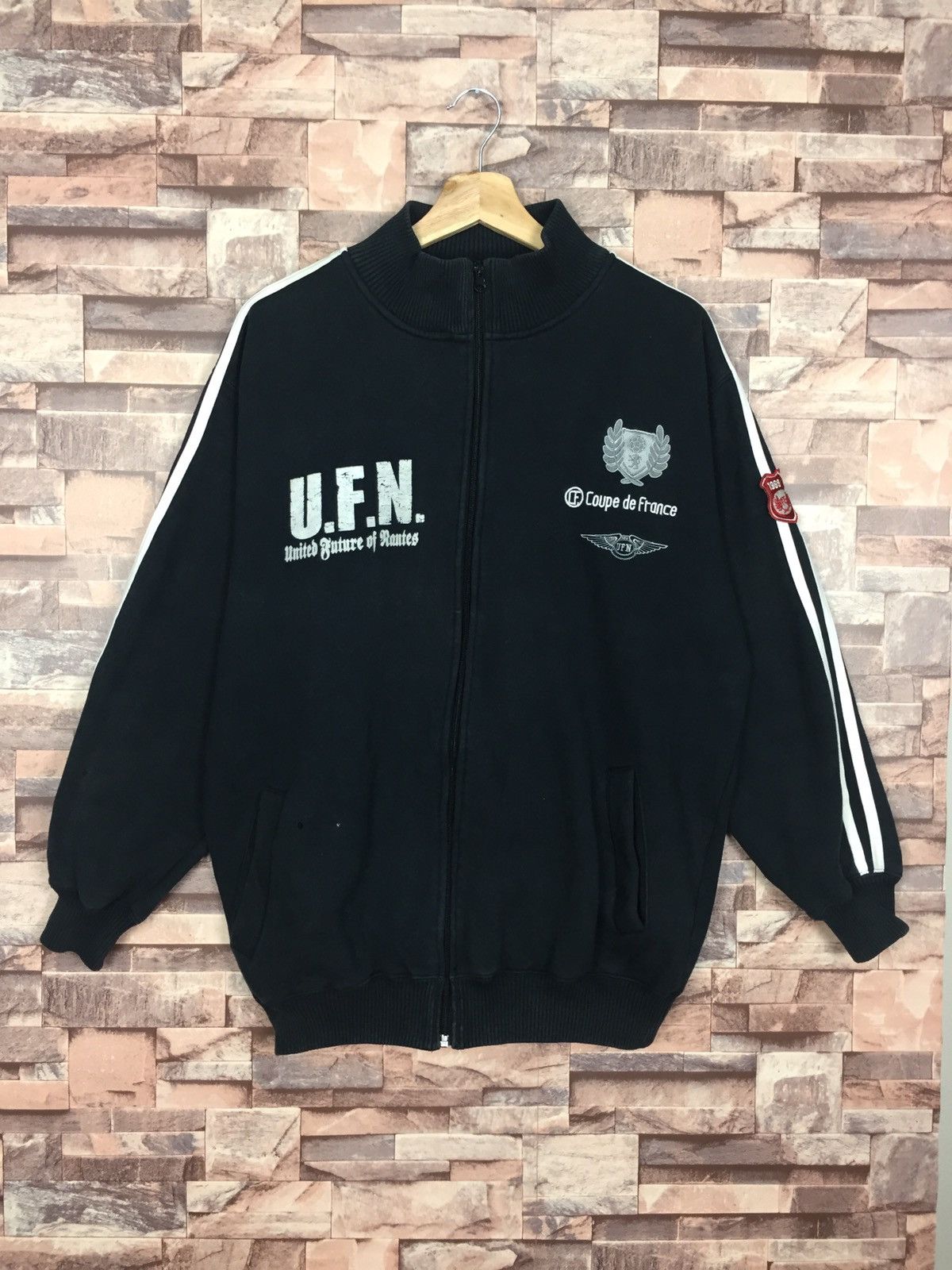 Japanese Brand United Future of Rantes Coupe de France Sweater#15-9 Size US XXL / EU 58 / 5 - 1 Thumbnail