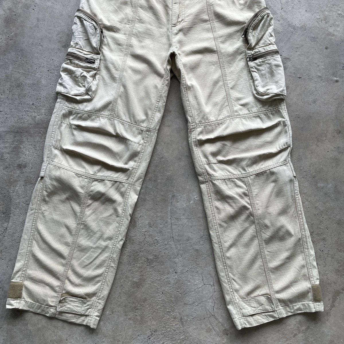 Japanese Brand Vtg Japanese Brand Sun Faded 3D Pocket Cargo Pants Tactical Size US 33 - 4 Thumbnail