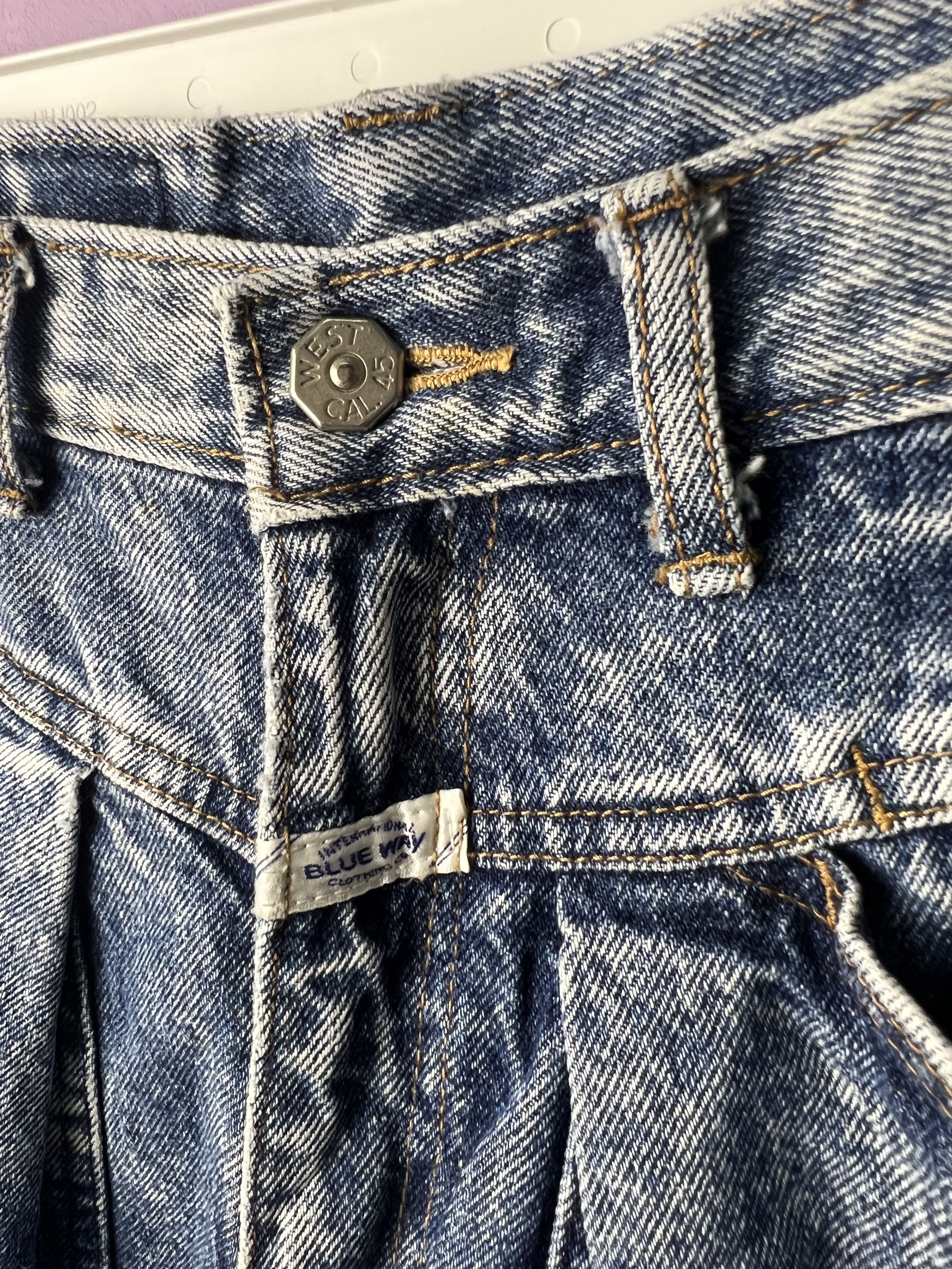 Japanese Brand 🔥Vintage Blue Way Acid Wash Distressed Denim Size US 29 - 7 Thumbnail