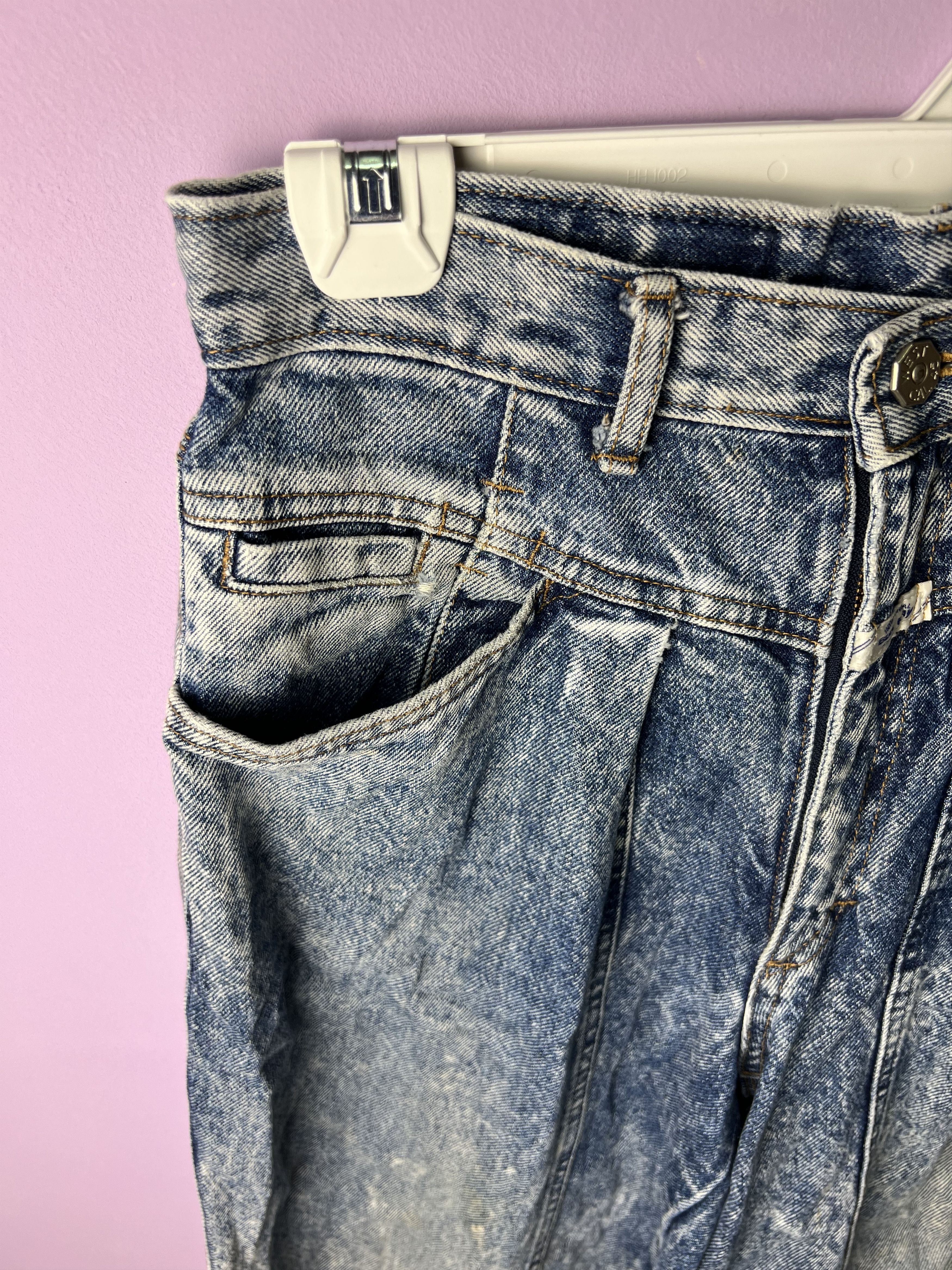Japanese Brand 🔥Vintage Blue Way Acid Wash Distressed Denim Size US 29 - 6 Thumbnail